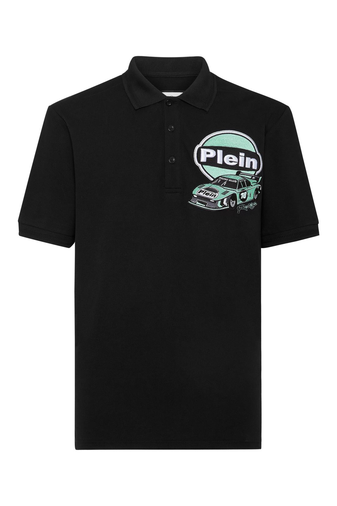 Philipp Plein Pique Polo Shirt SS Slim Fit Cars Racing, Shirts