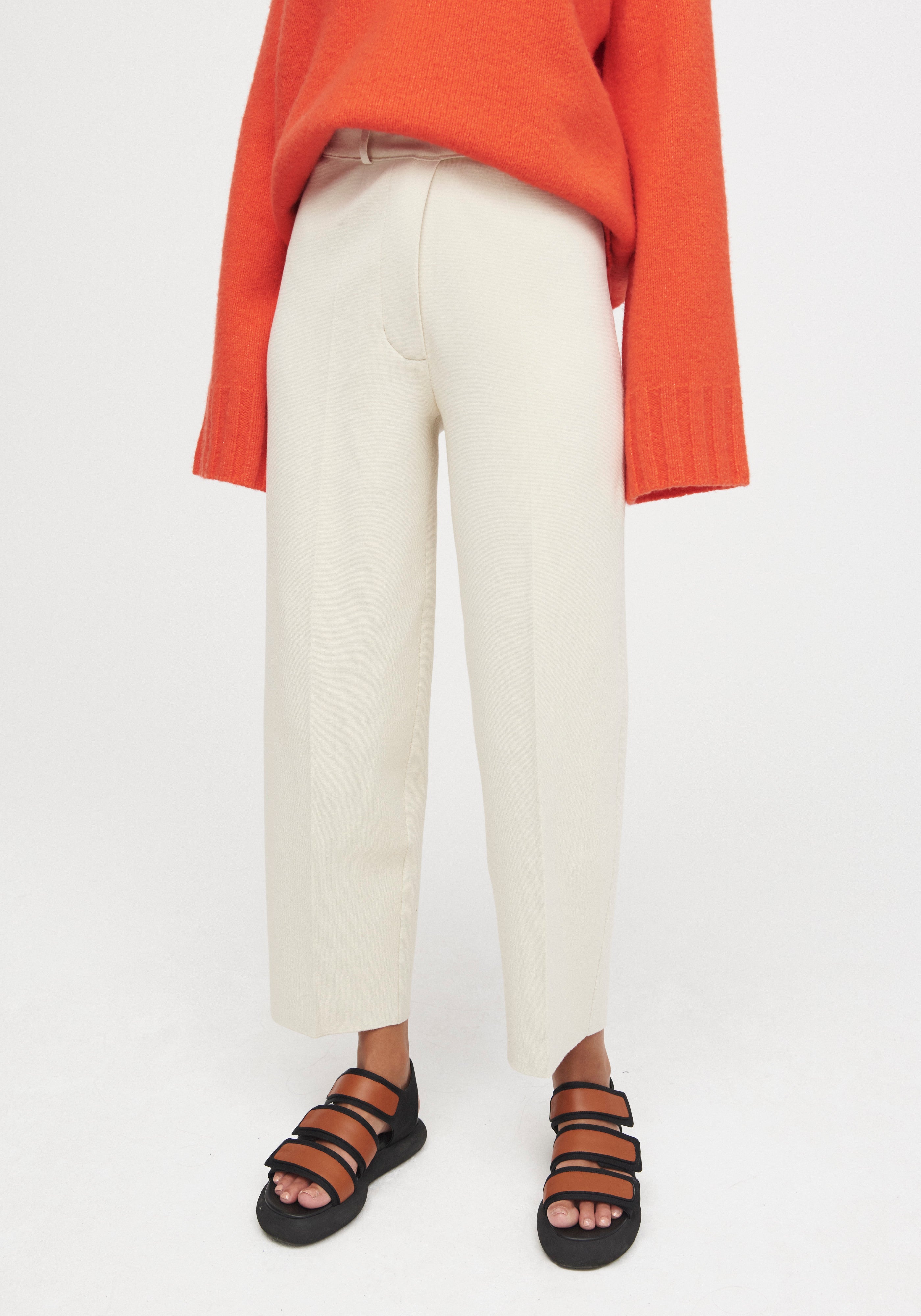 AERON MADELEINE ECO STRETCH Knit suiting pants – cream