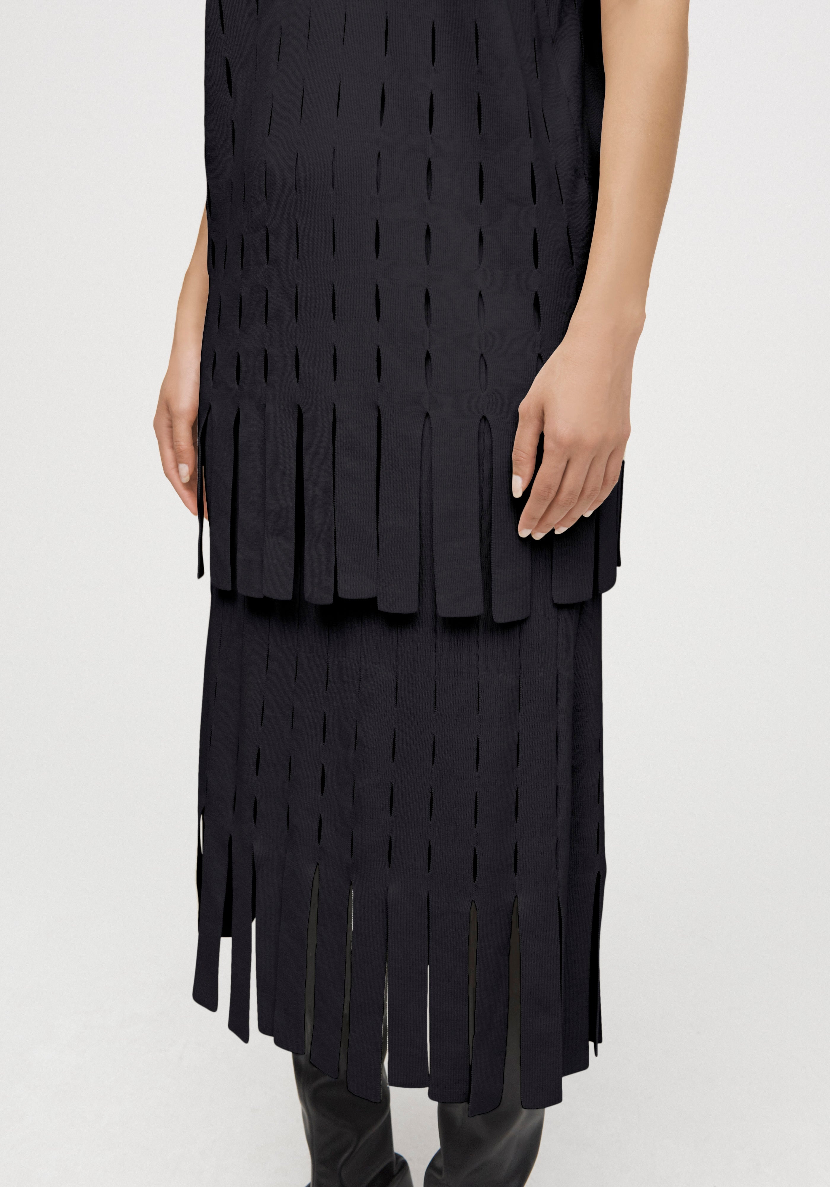AERON ARTIC Fringed skirt – graphite