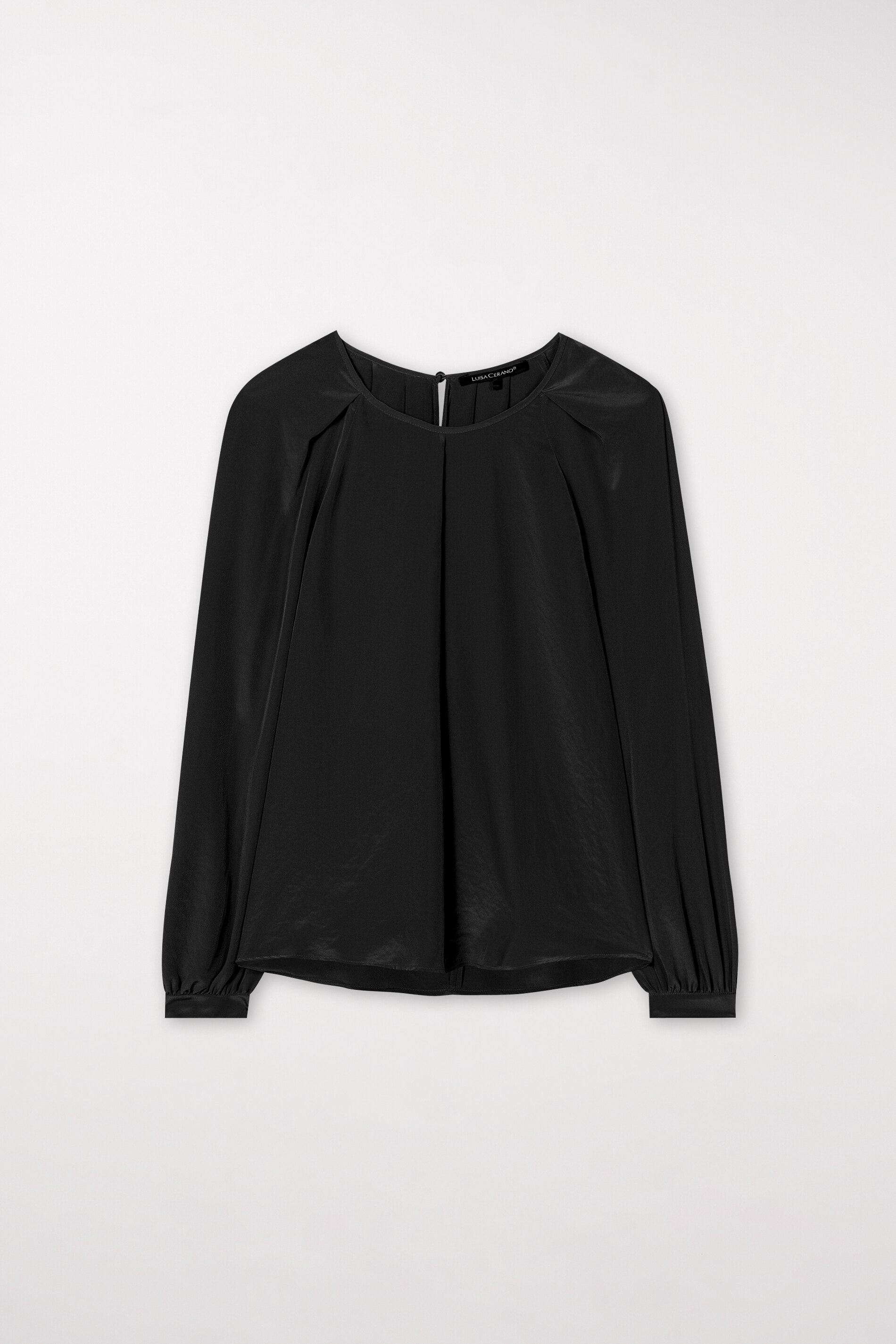 Blouse with pleated details