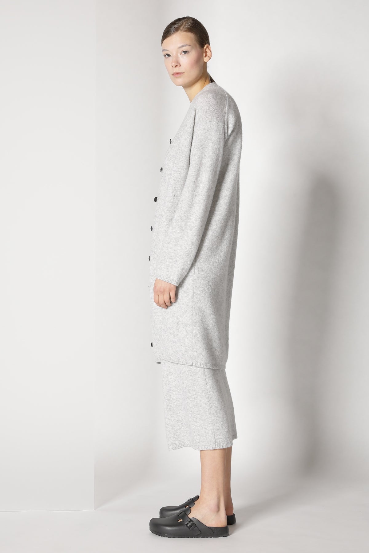 Sminfinity-Blurry Long Cardigan-Jacken & Mäntel-Black-Deal-Outlet-by-ARCHIVIST