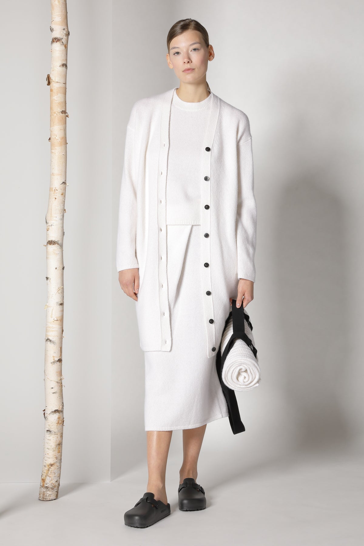 Sminfinity-Blurry Long Cardigan-Jacken & Mäntel-Black-Deal-Outlet-by-ARCHIVIST