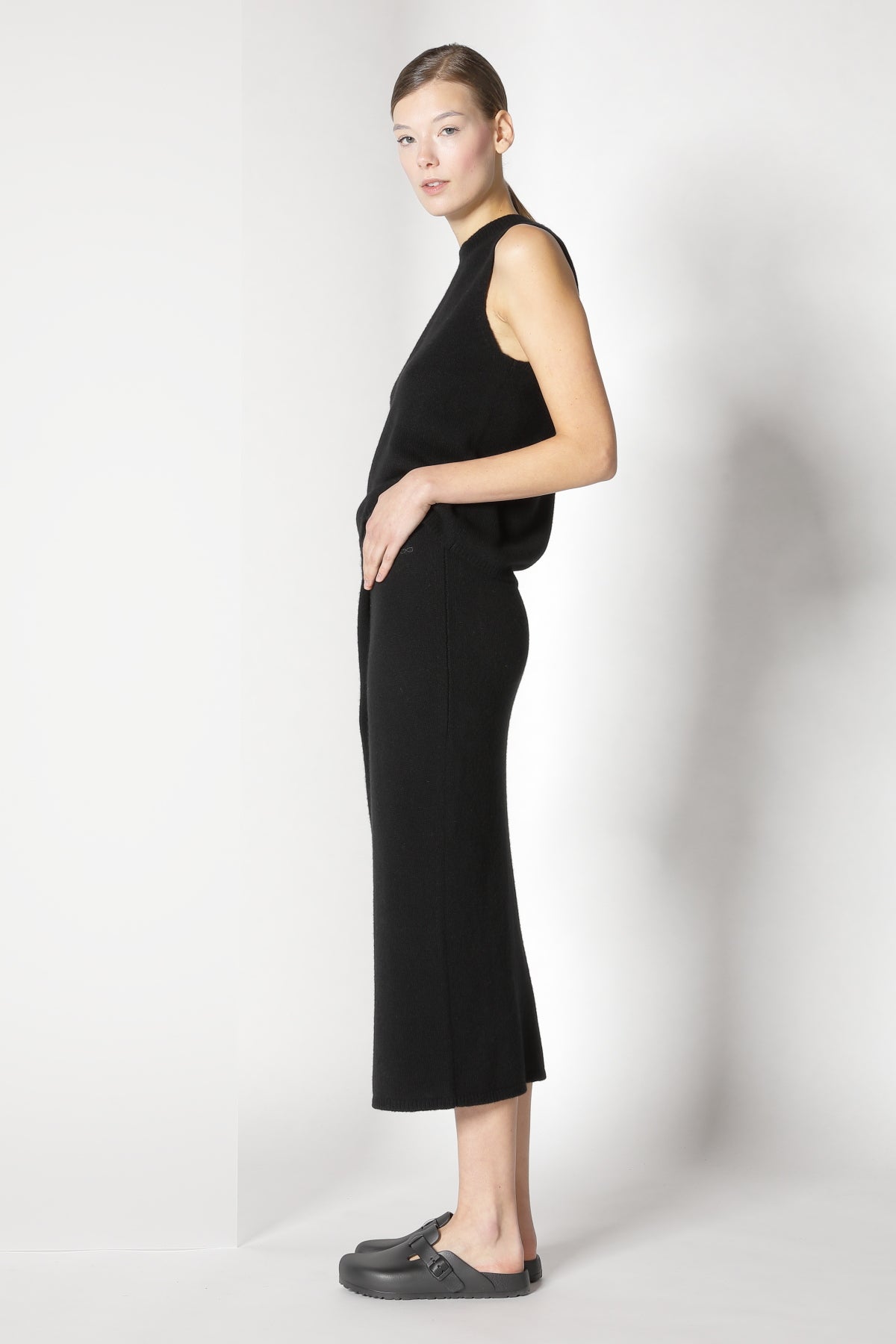 Sminfinity-Blurry Tulip Skirt-Kleider & Röcke-Black-Deal-Outlet-by-ARCHIVIST