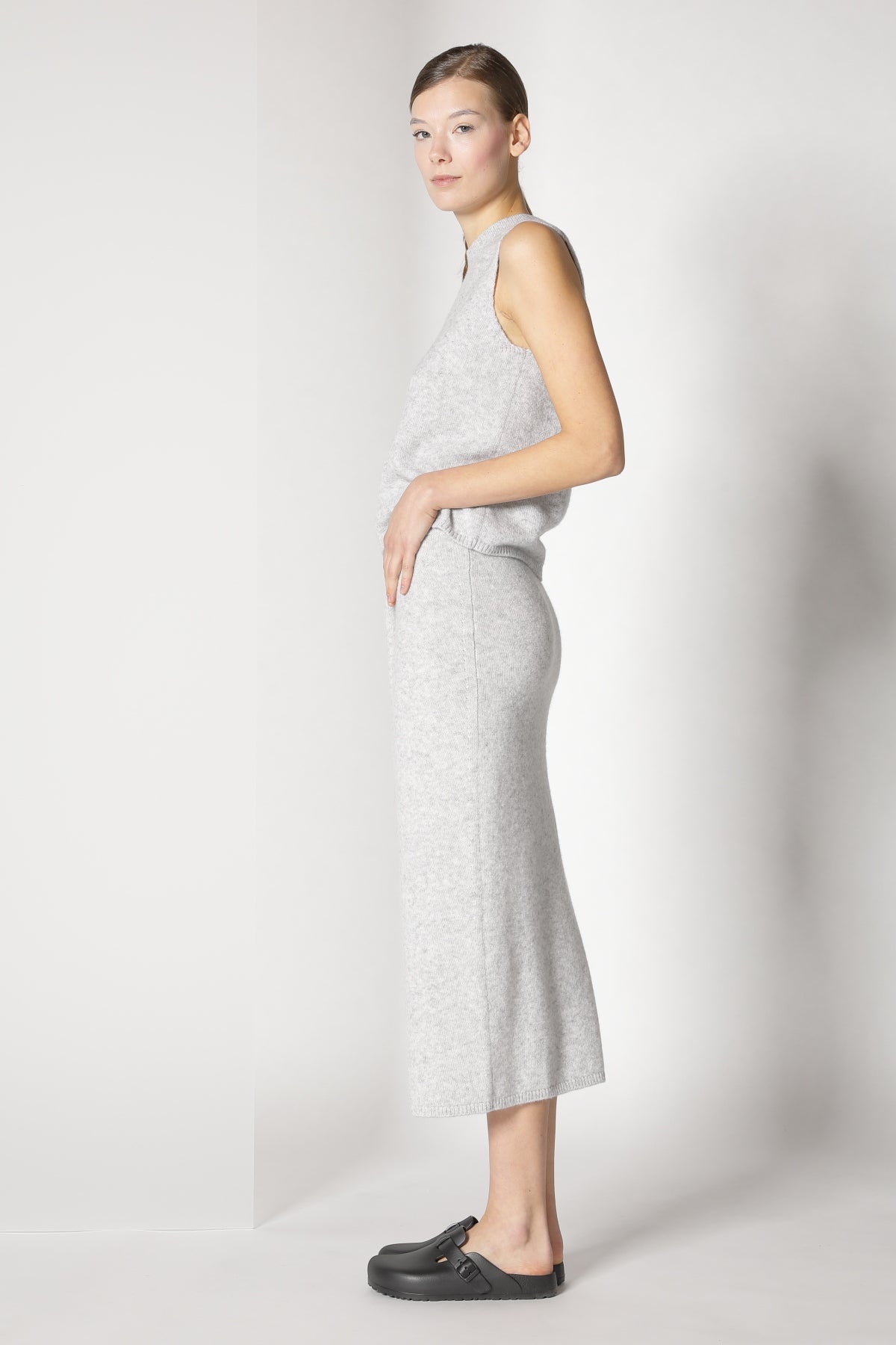 Sminfinity-Blurry Tulip Skirt-Kleider & Röcke-Black-Deal-Outlet-by-ARCHIVIST