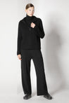 Sminfinity-Blurry Ribbed Zip-Jumper-Strick & Pullover-Black-Deal-Outlet-by-ARCHIVIST