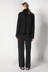 Sminfinity-Blurry Ribbed Zip-Jumper-Strick & Pullover-Black-Deal-Outlet-by-ARCHIVIST