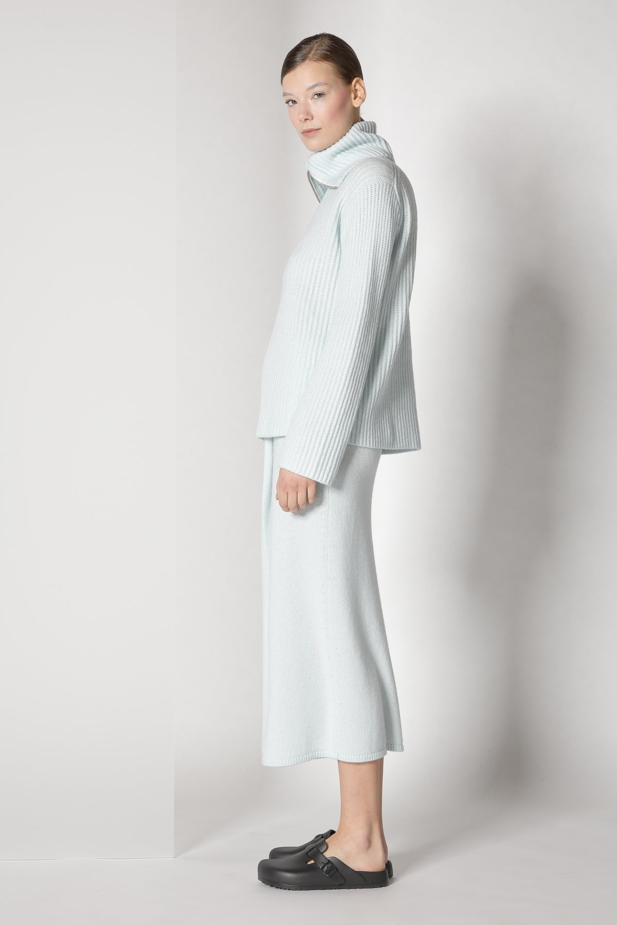 Sminfinity-Blurry Ribbed Zip-Jumper-Strick & Pullover-Black-Deal-Outlet-by-ARCHIVIST