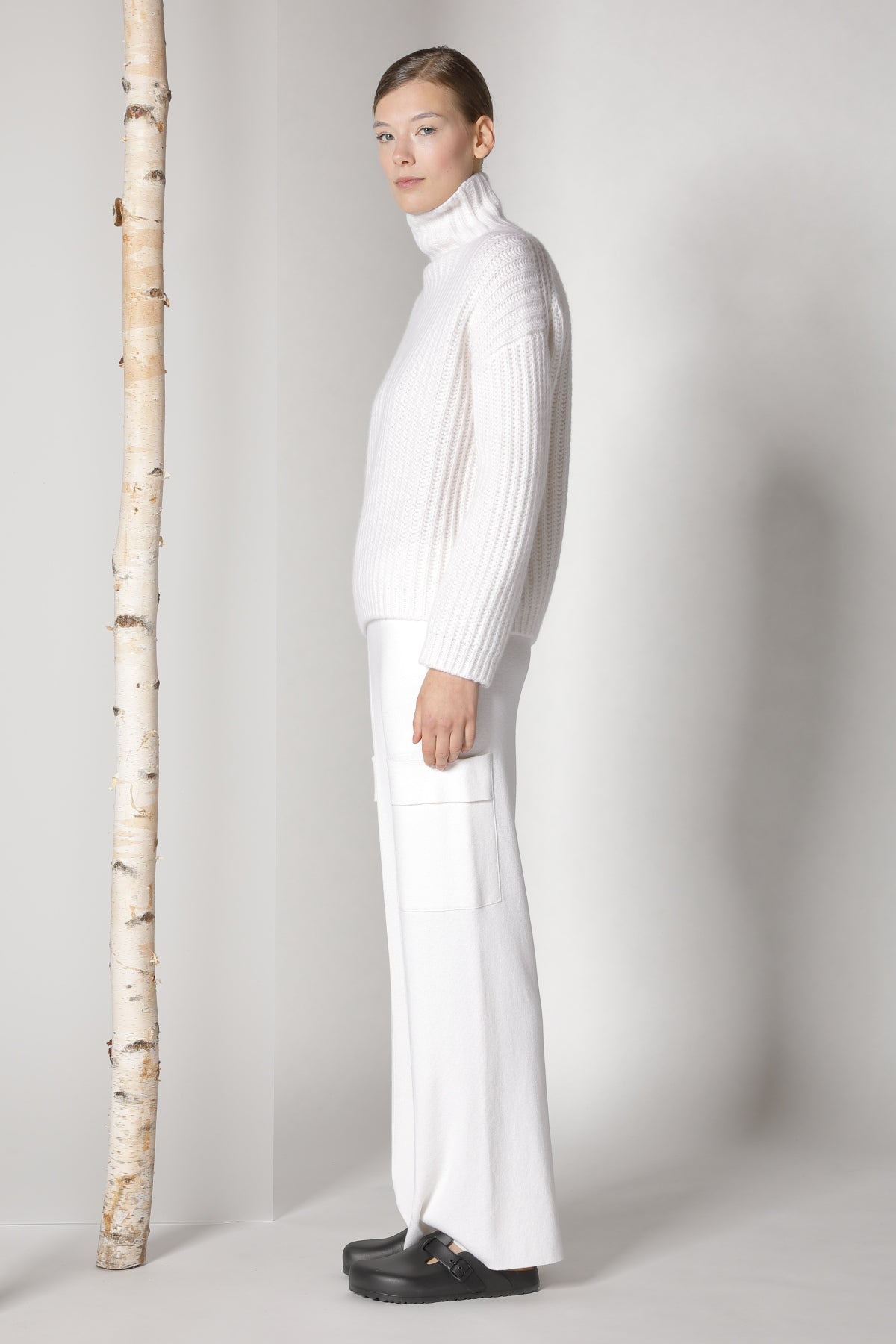 Sminfinity-Blurry Ribbed Turtleneck-Strick & Pullover-Black-Deal-Outlet-by-ARCHIVIST