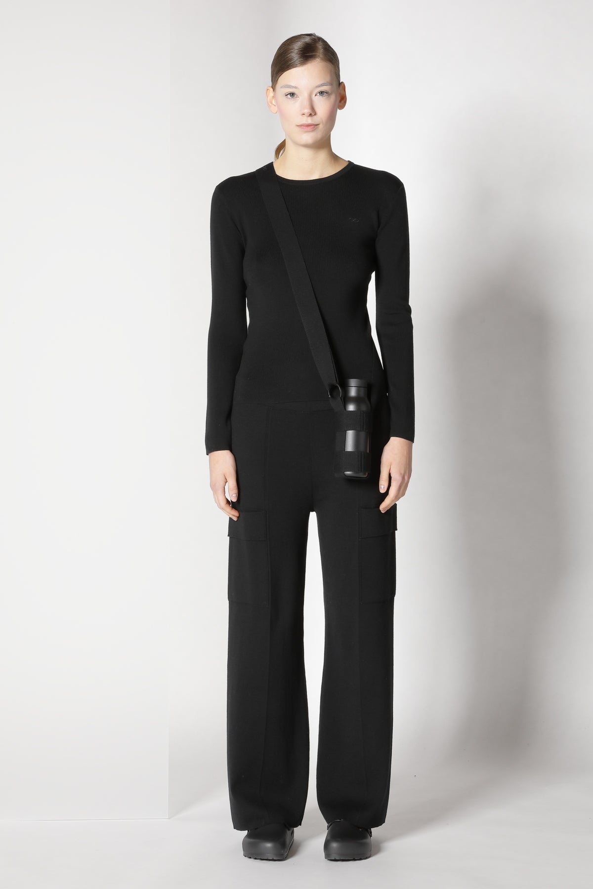 Sminfinity-Fitted Crewneck-Strick & Pullover-Black-Deal-Outlet-by-ARCHIVIST