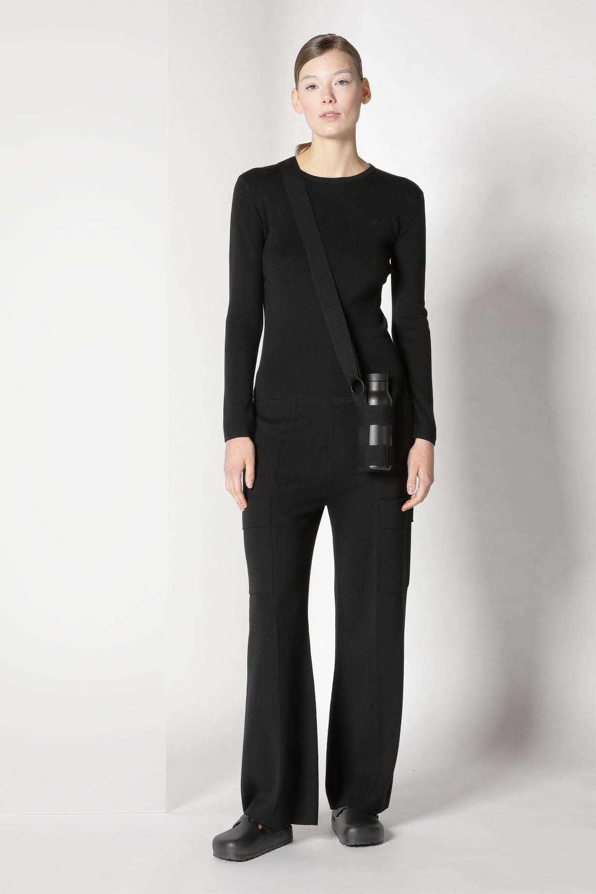 Sminfinity-Fitted Crewneck-Strick & Pullover-Black-Deal-Outlet-by-ARCHIVIST