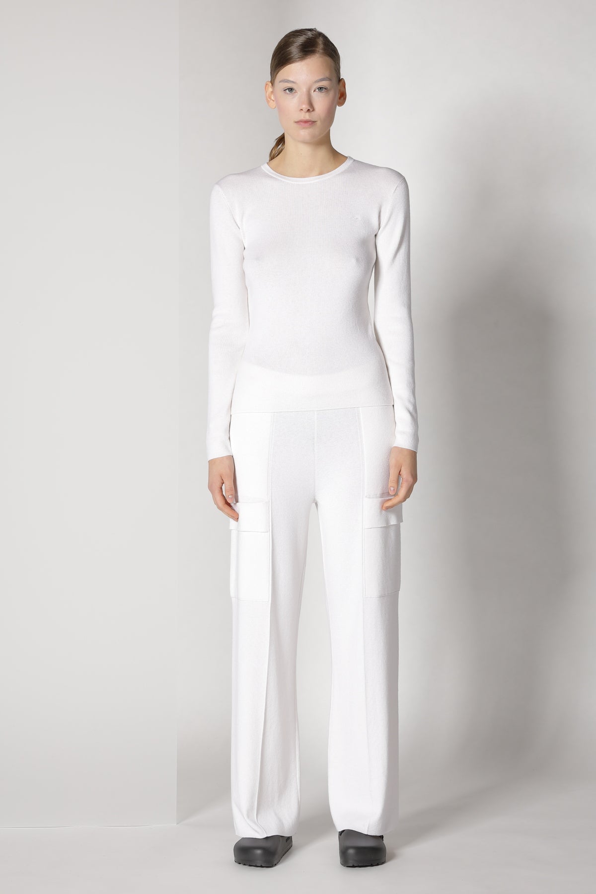 Sminfinity-Fitted Crewneck-Strick & Pullover-Black-Deal-Outlet-by-ARCHIVIST