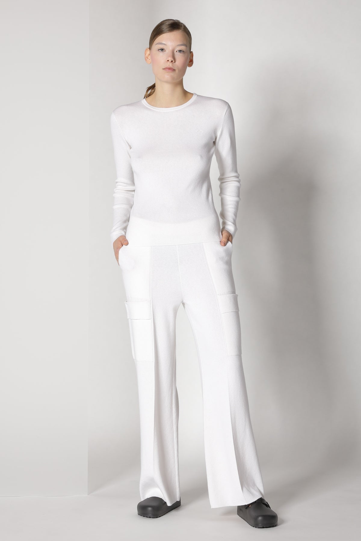 Sminfinity-Fitted Crewneck-Strick & Pullover-Black-Deal-Outlet-by-ARCHIVIST