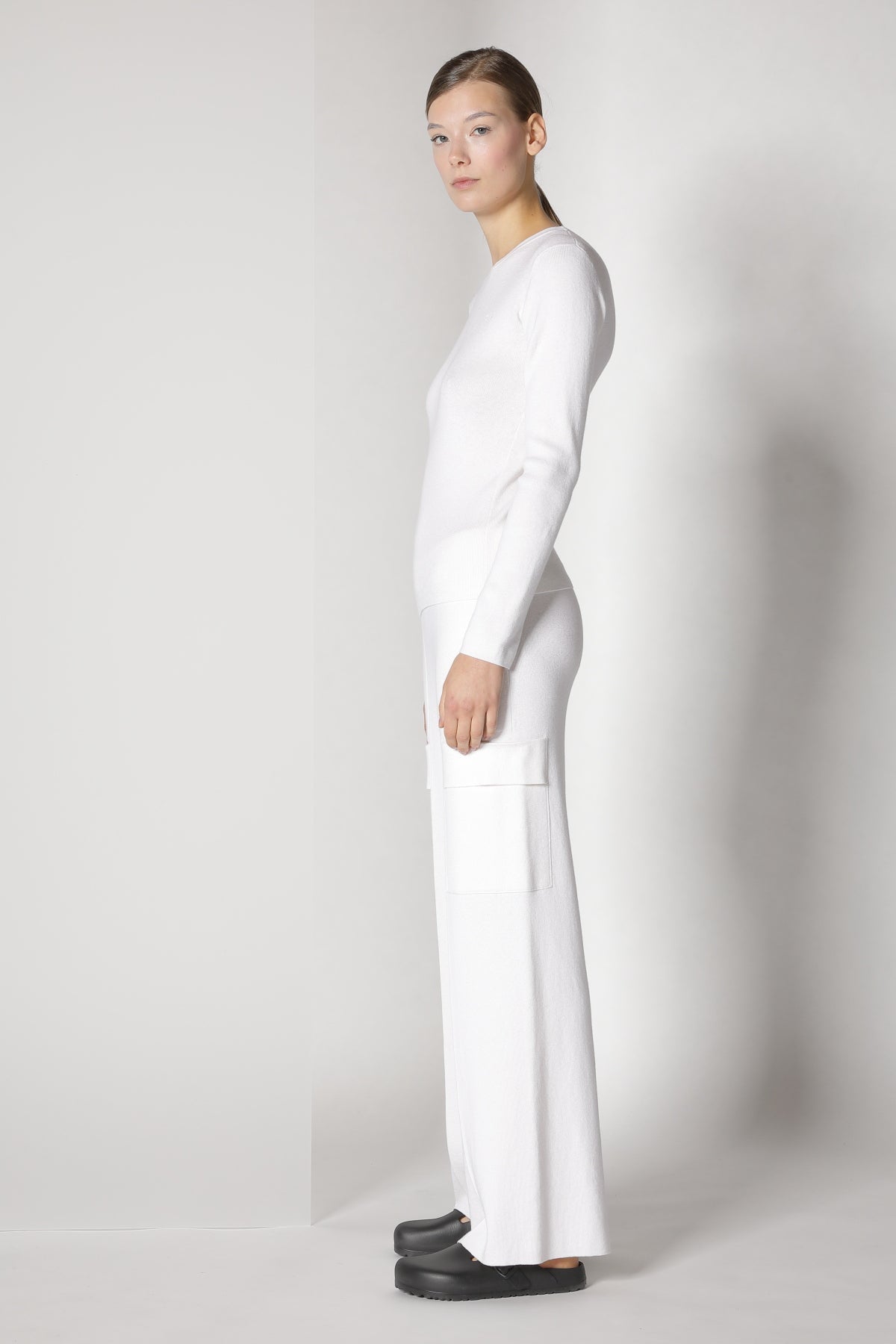 Sminfinity-Fitted Crewneck-Strick & Pullover-Black-Deal-Outlet-by-ARCHIVIST