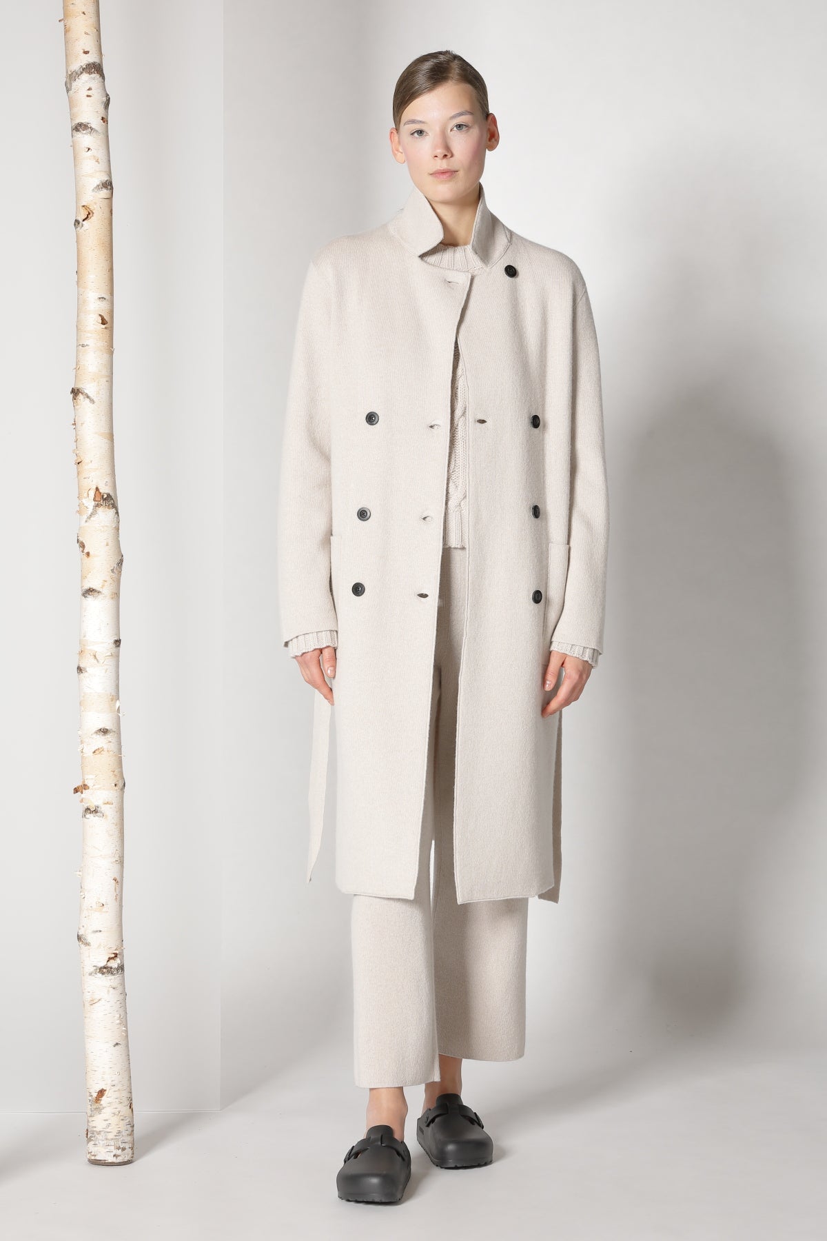 Sminfinity-Doubleface Pea Coat-Jacken & Mäntel-Black-Deal-Outlet-by-ARCHIVIST