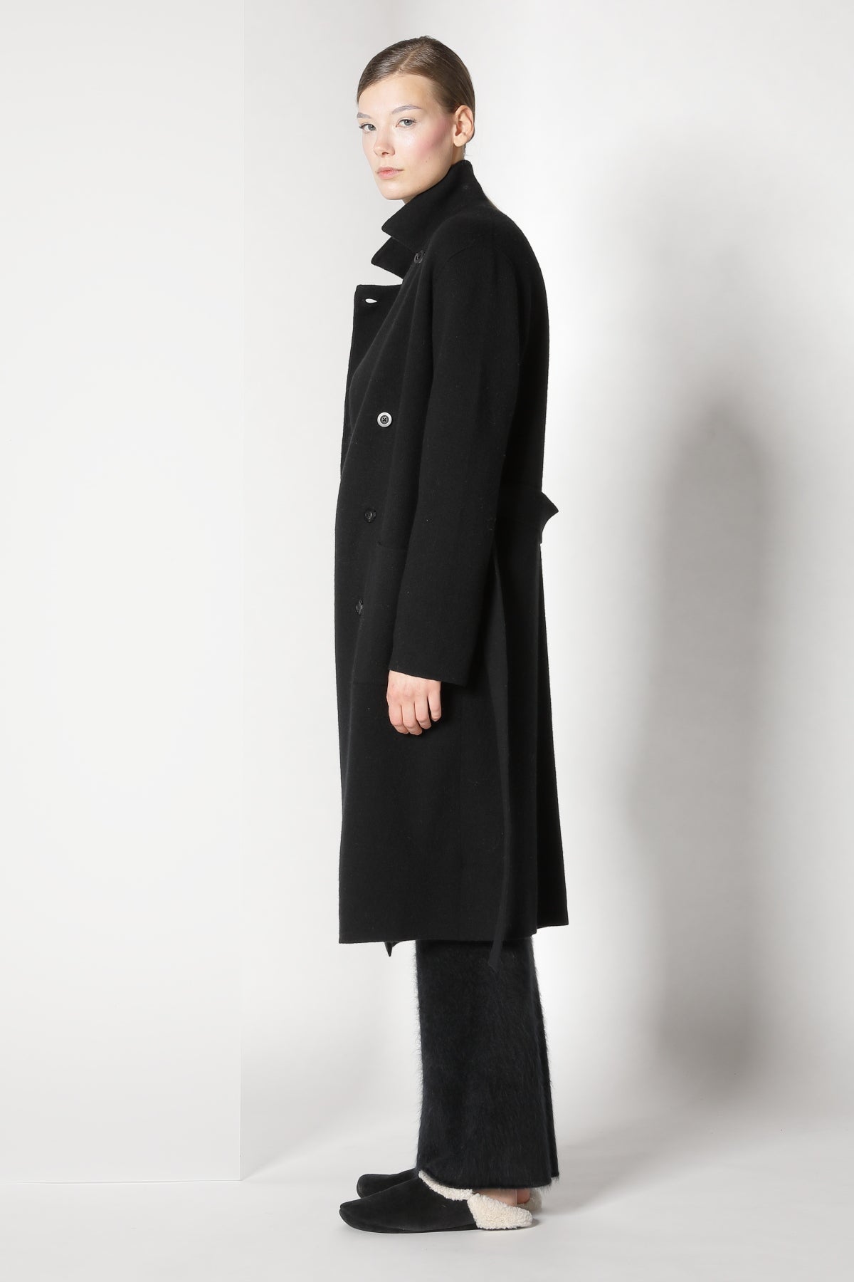 Sminfinity-Doubleface Pea Coat-Hosen-Black-Deal-Outlet-by-ARCHIVIST