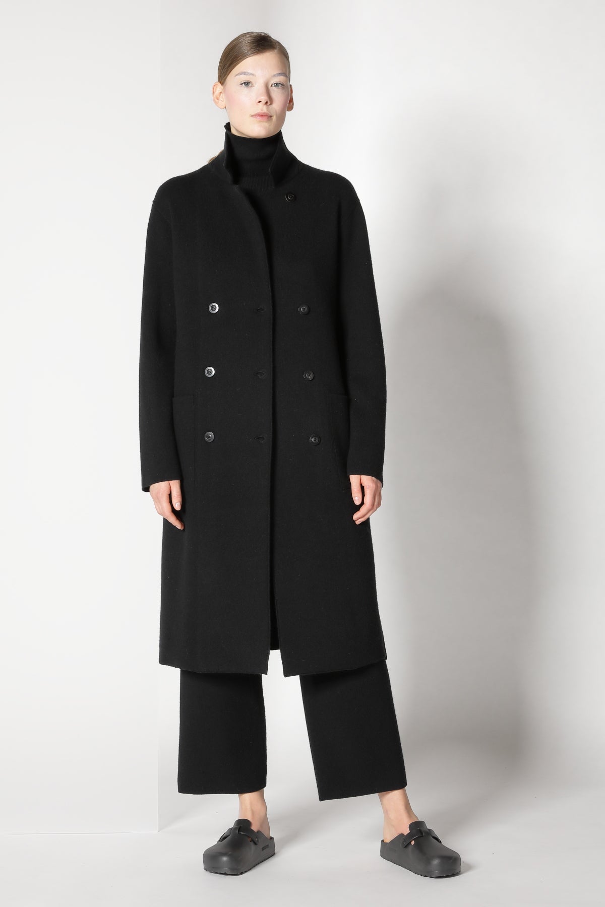Sminfinity-Doubleface Pea Coat-Hosen-Black-Deal-Outlet-by-ARCHIVIST