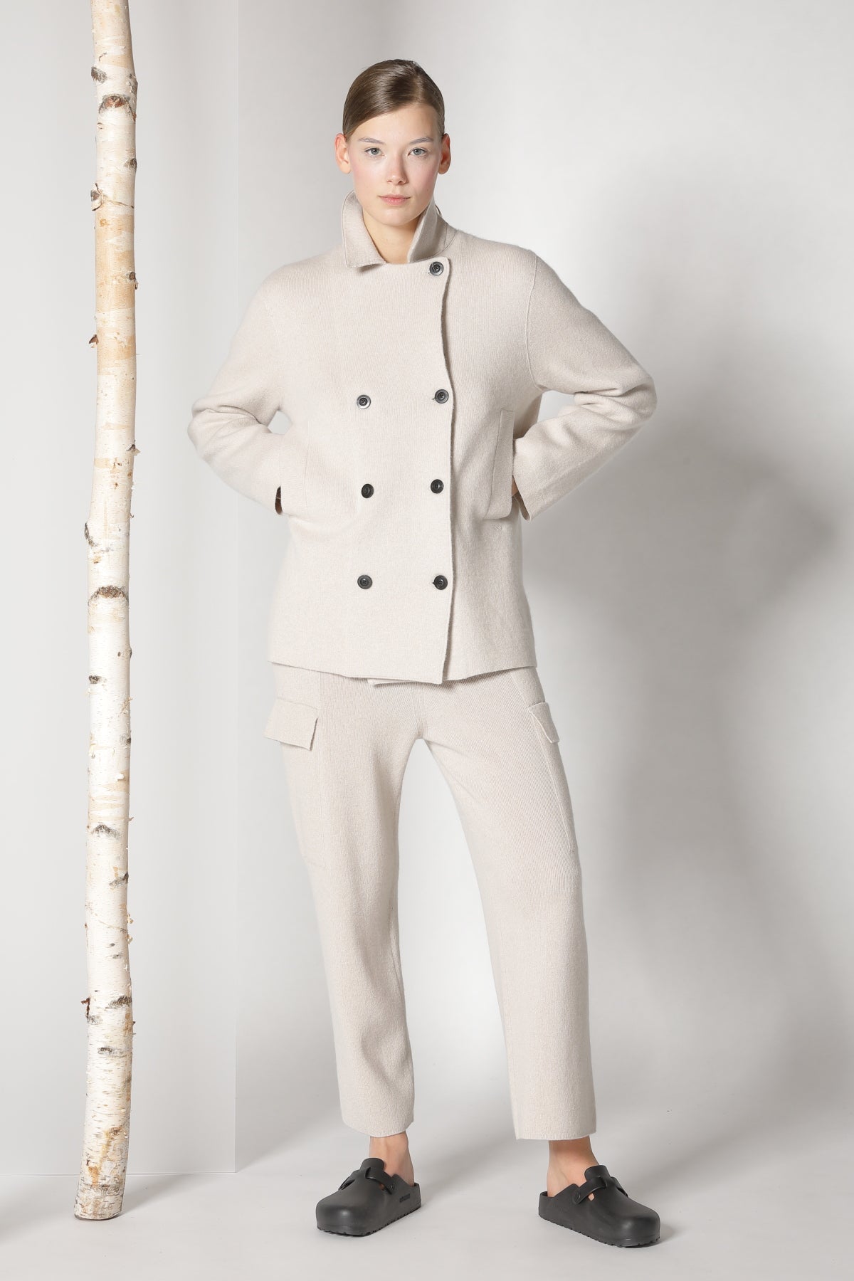 Sminfinity-Doubleface Caban Jacket-Jacken & Mäntel-Black-Deal-Outlet-by-ARCHIVIST