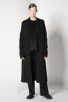 Sminfinity-Chilly Cable Maxi Coat-Strick & Pullover-Black-Deal-Outlet-by-ARCHIVIST