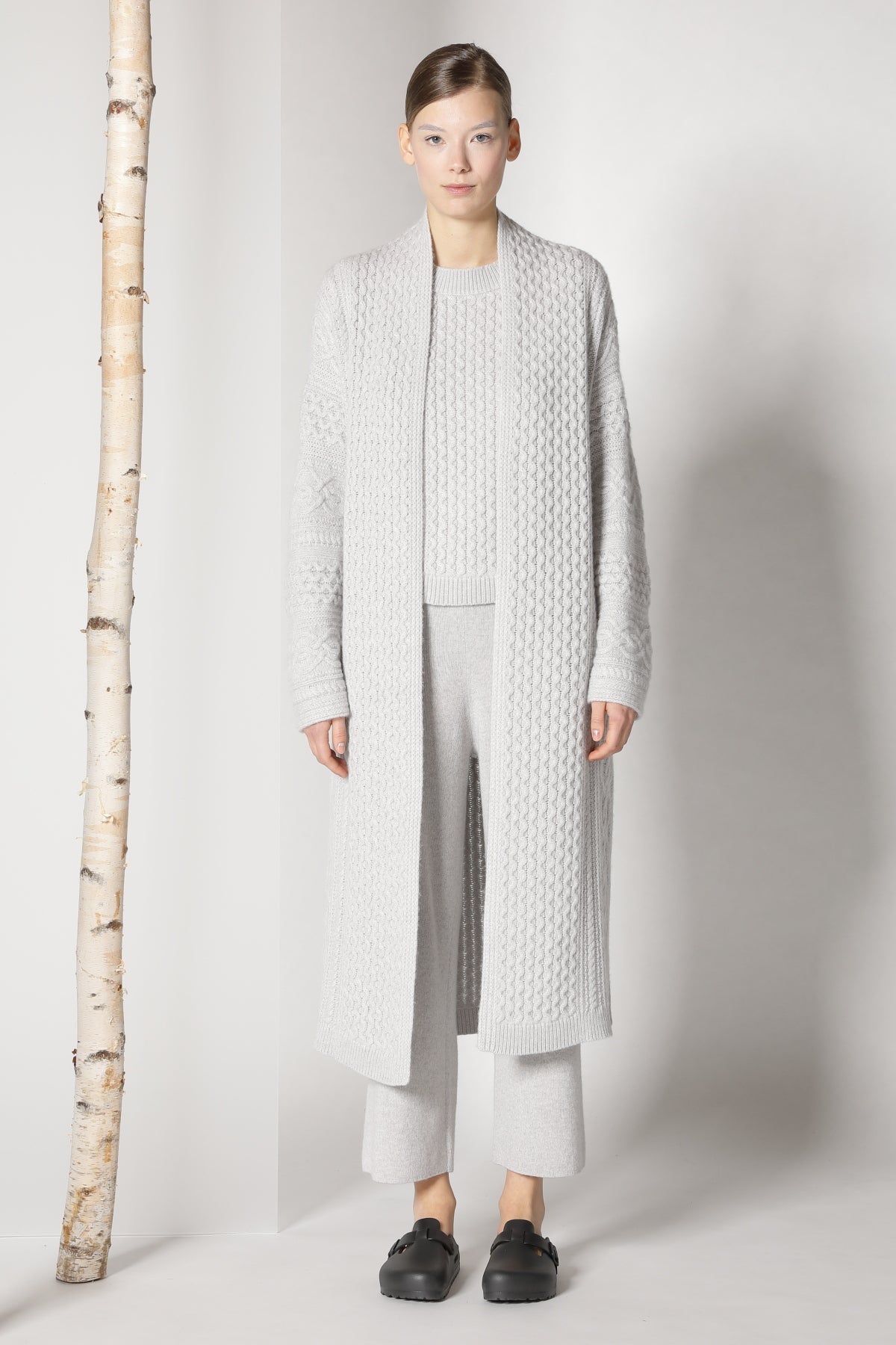 Sminfinity-Chilly Cable Maxi Coat-Jacken & Mäntel-Black-Deal-Outlet-by-ARCHIVIST