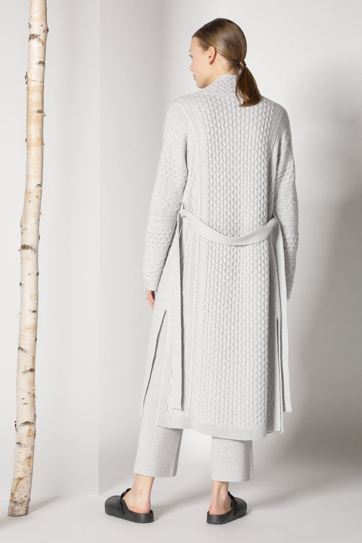 Sminfinity-Chilly Cable Maxi Coat-Jacken & Mäntel-Black-Deal-Outlet-by-ARCHIVIST