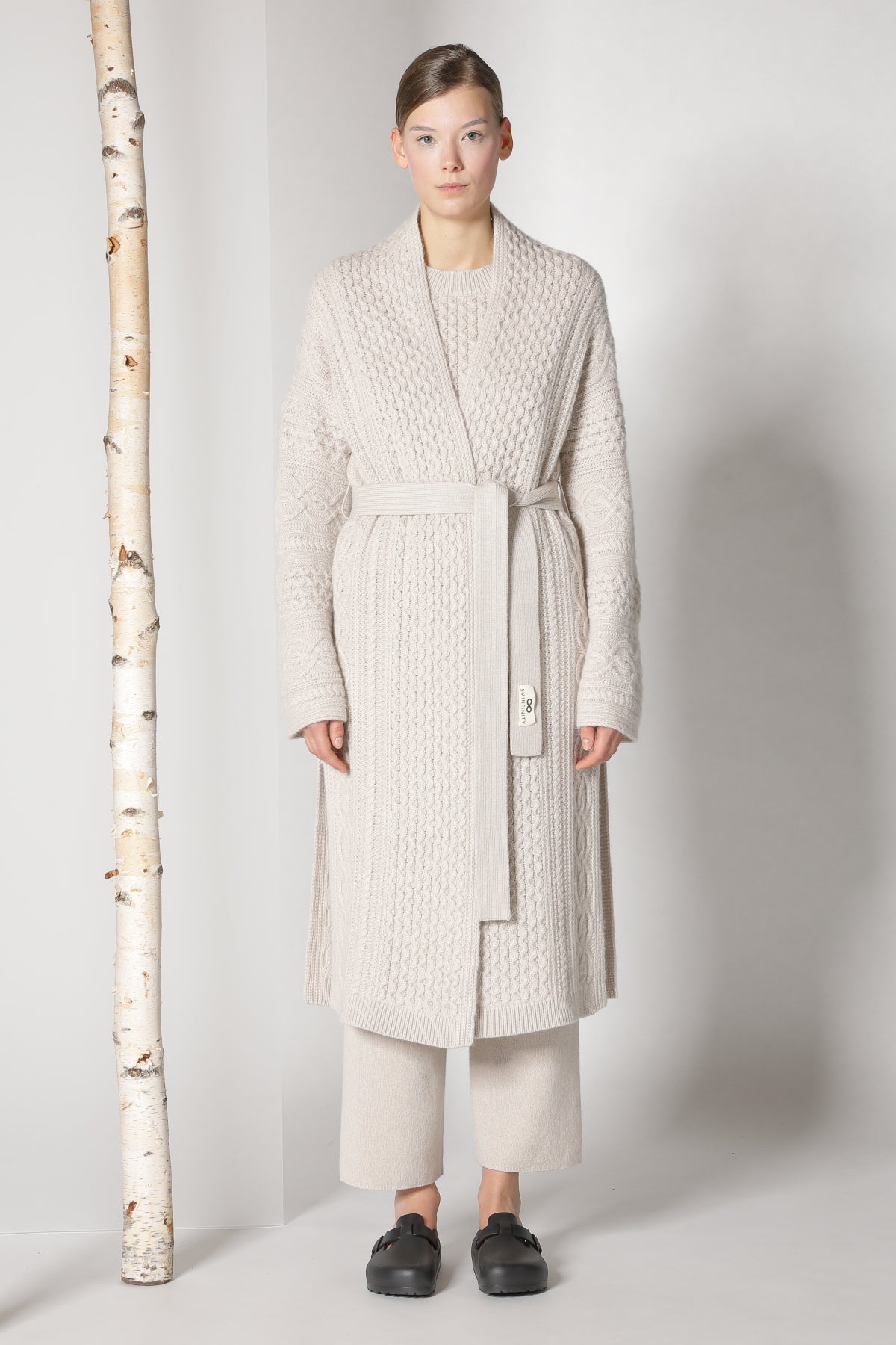 Sminfinity-Chilly Cable Maxi Coat-Jacken & Mäntel-Black-Deal-Outlet-by-ARCHIVIST