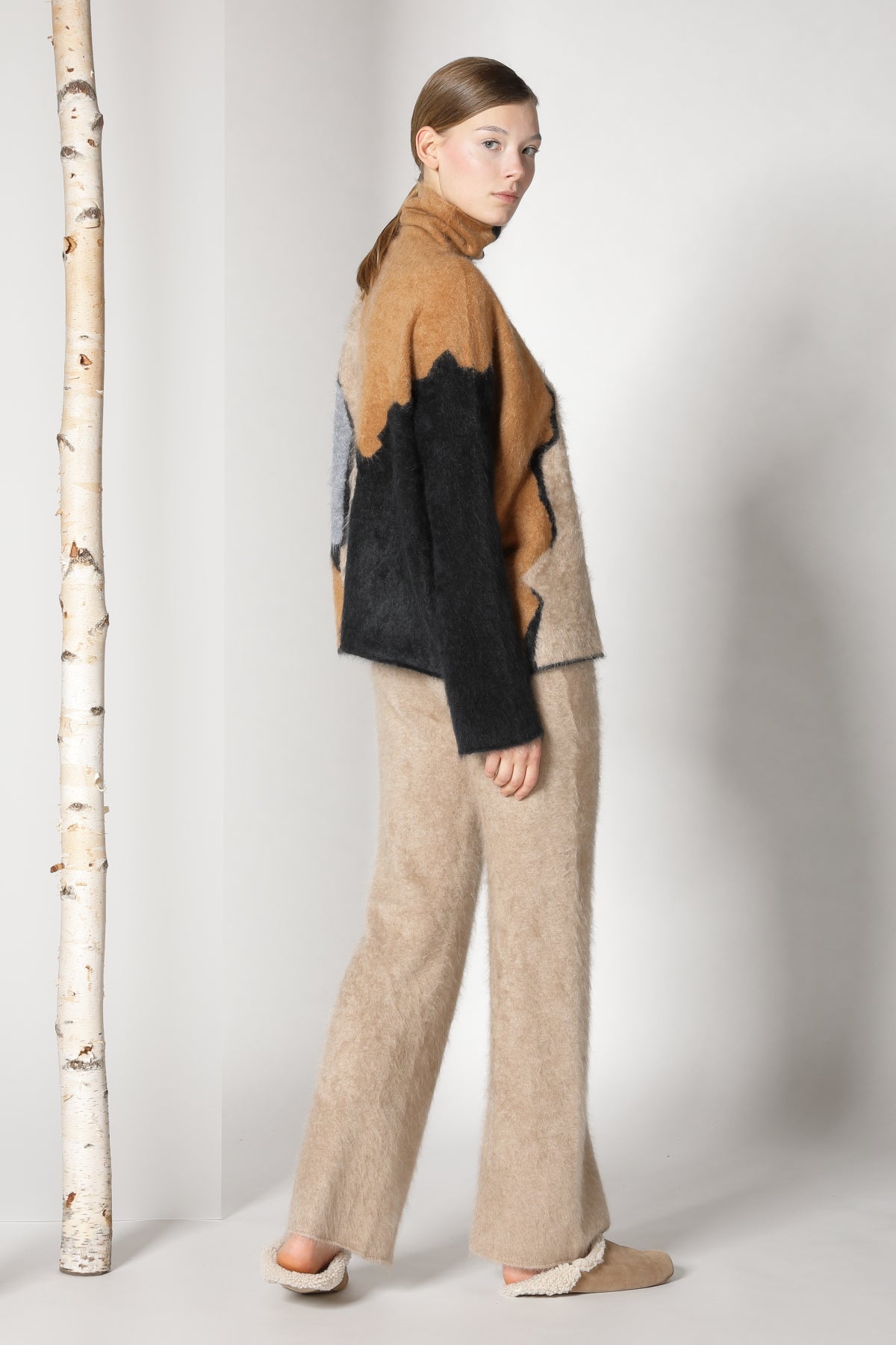 Sminfinity-Furry Bark Intarsia-Hosen-Black-Deal-Outlet-by-ARCHIVIST