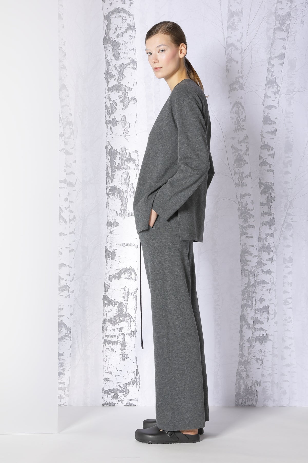 Sminfinity-Milano Slitted Jacket-Jacken & Mäntel-Black-Deal-Outlet-by-ARCHIVIST