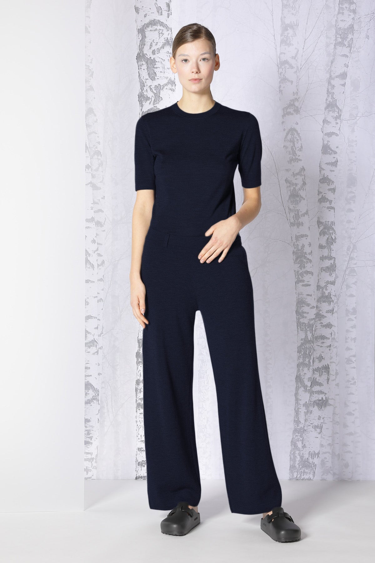 Sminfinity-Milano Palazzo Pants-Jacken & Mäntel-Black-Deal-Outlet-by-ARCHIVIST