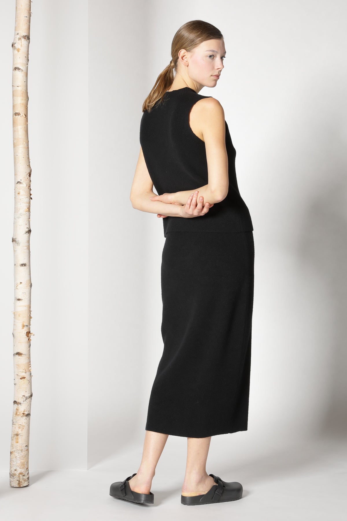 Sminfinity-Pure All Needle Top-Strick & Pullover-Black-Deal-Outlet-by-ARCHIVIST