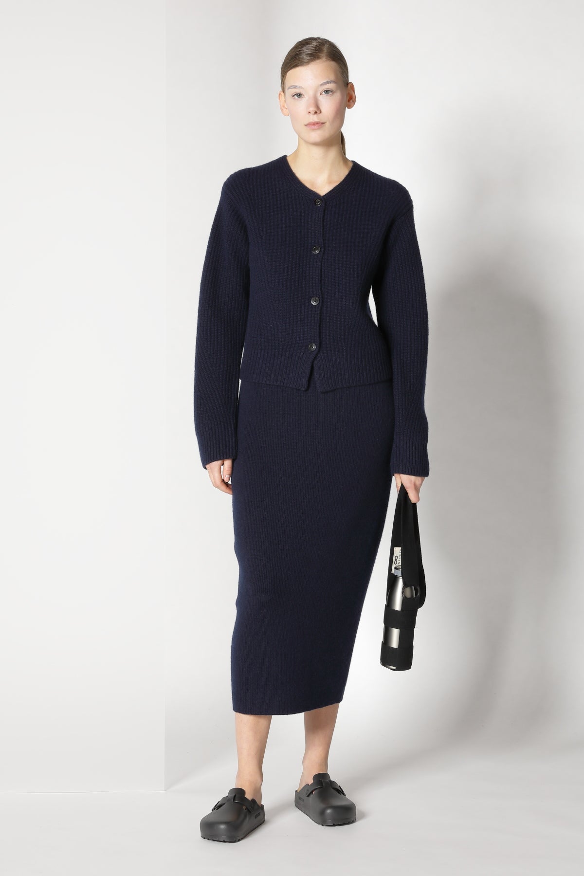 Sminfinity-Pure Icon Rib Jacket-Strick & Pullover-Black-Deal-Outlet-by-ARCHIVIST