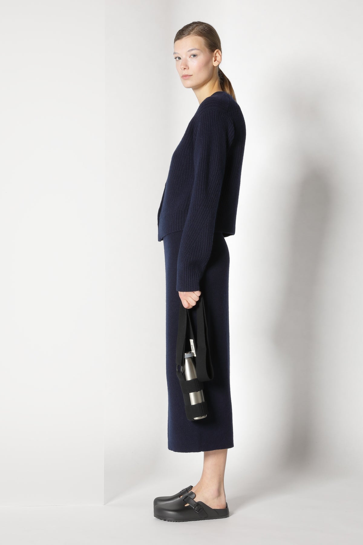 Sminfinity-Pure Icon Rib Jacket-Strick & Pullover-Black-Deal-Outlet-by-ARCHIVIST