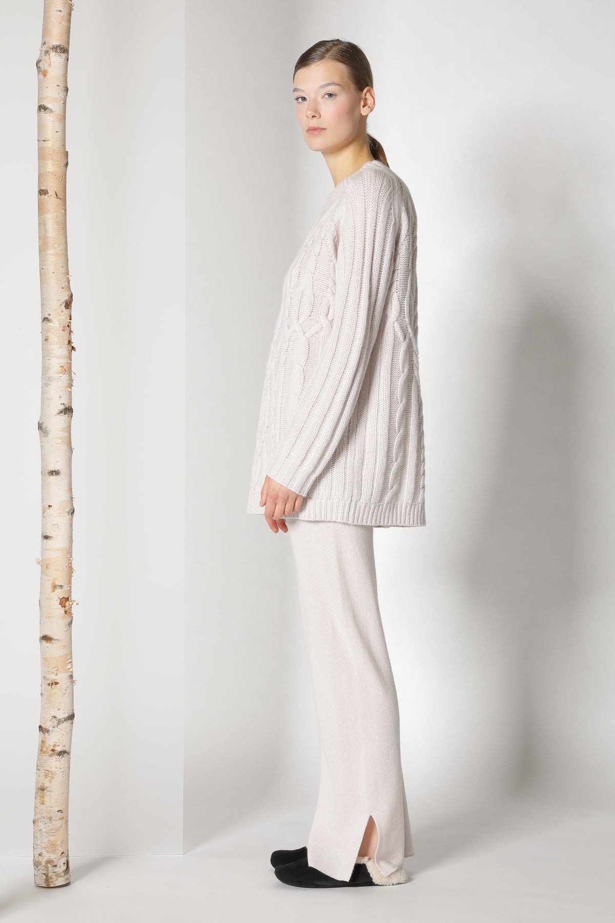 Sminfinity-Pure Poetree Long Cable Jumper-Strick & Pullover-Black-Deal-Outlet-by-ARCHIVIST