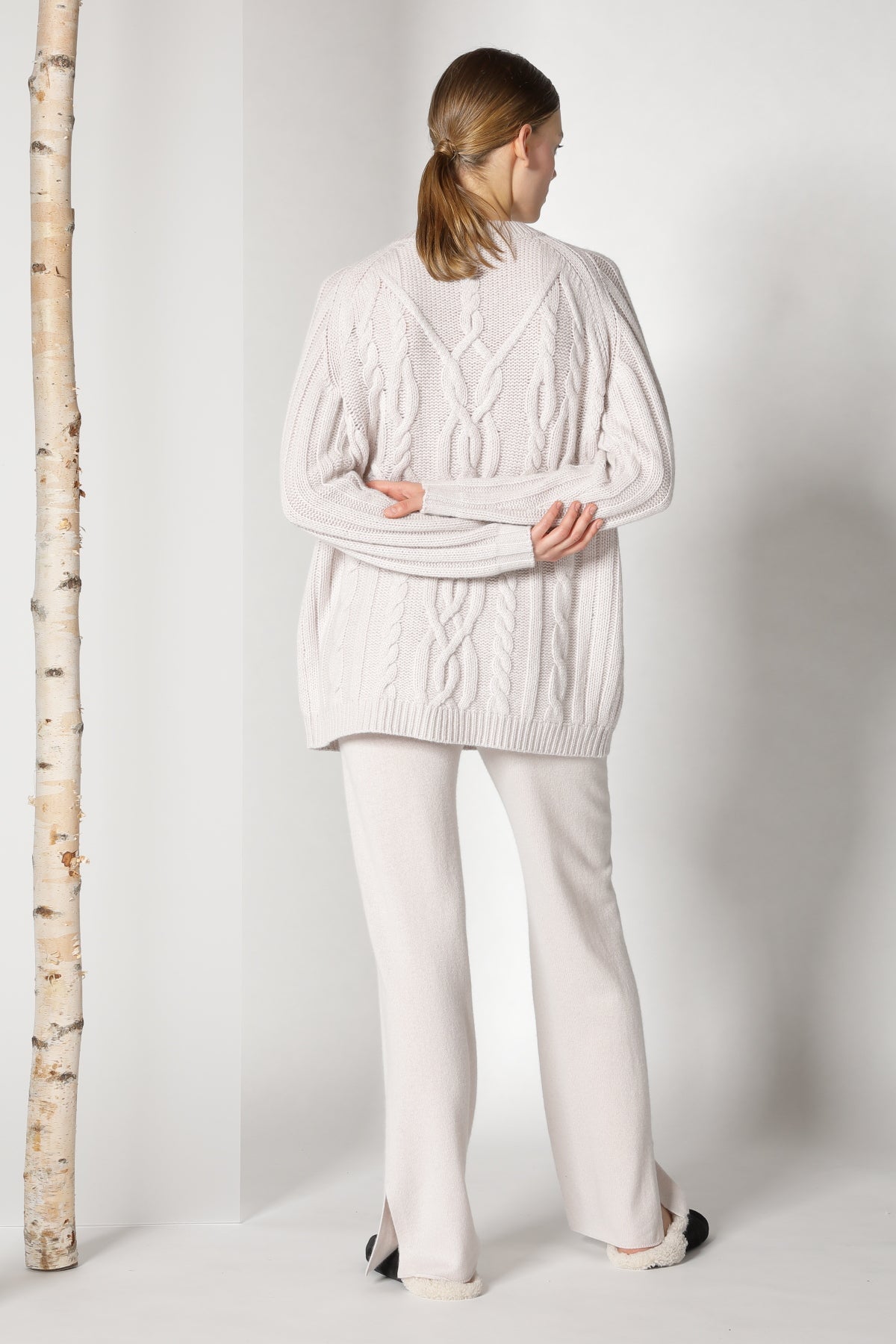 Sminfinity-Pure Poetree Long Cable Jumper-Strick & Pullover-Black-Deal-Outlet-by-ARCHIVIST