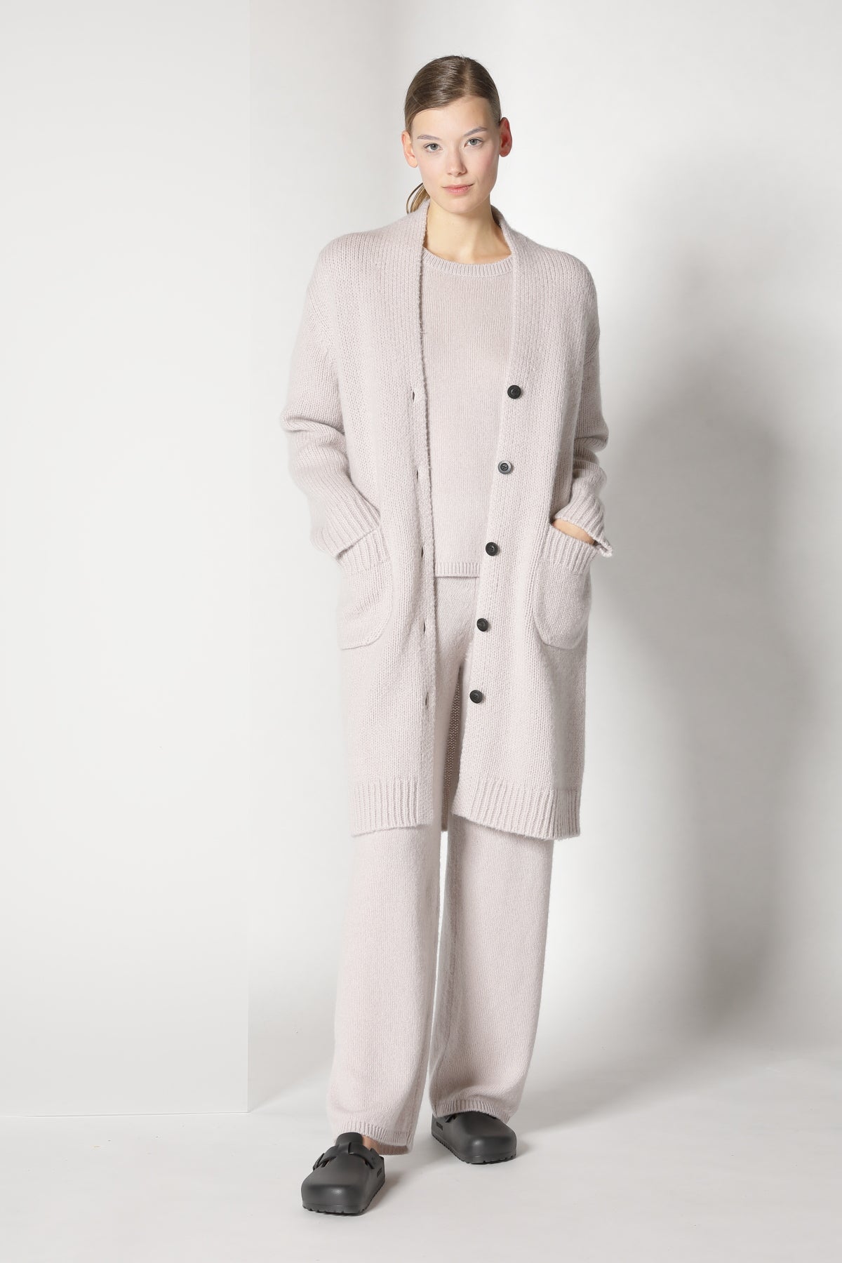 Sminfinity-Cosy Long Cardigan-Jacken & Mäntel-Black-Deal-Outlet-by-ARCHIVIST