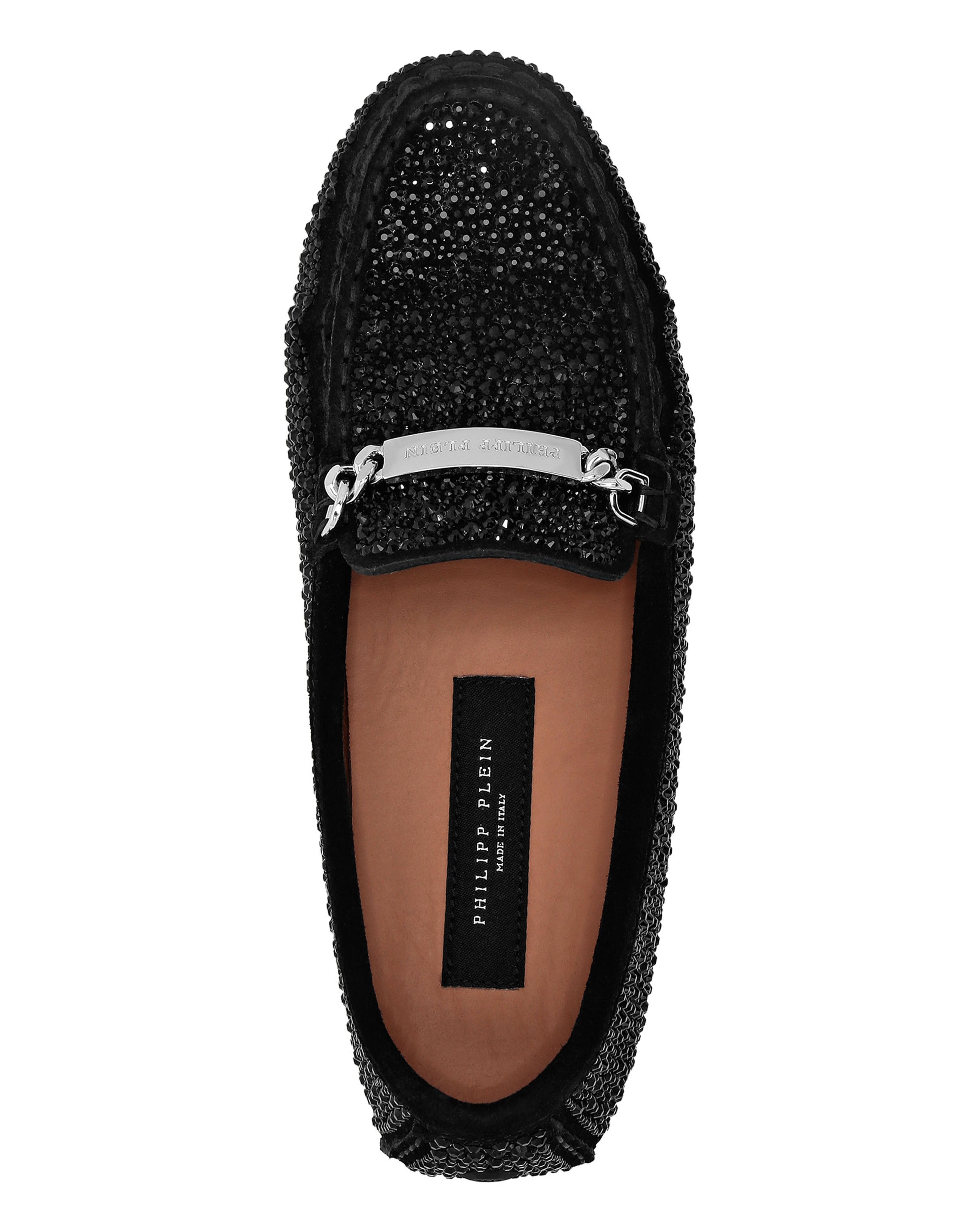 Suede Strass Moccasin