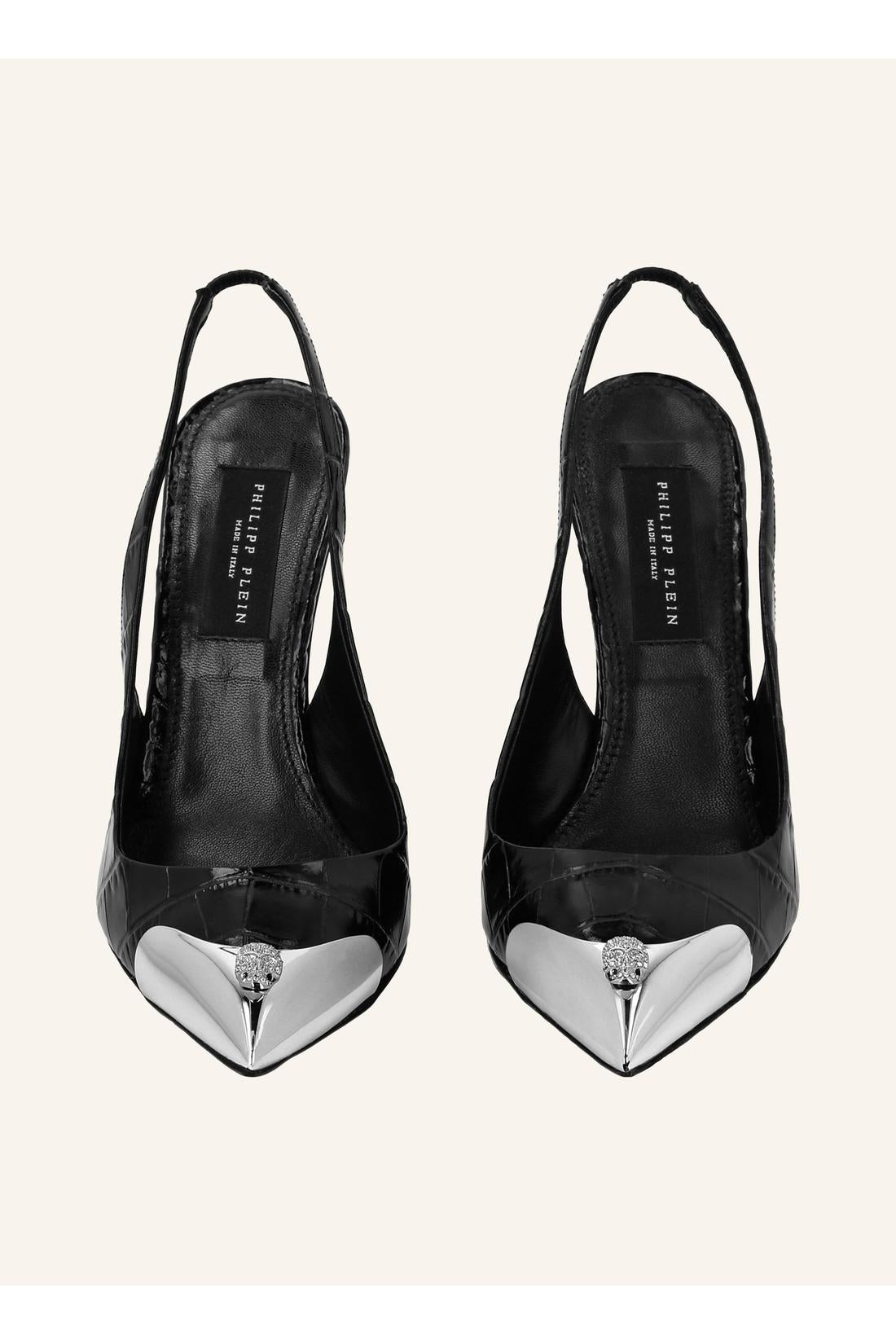 Philipp Plein Slingback shoes SKULL, Schuhe
