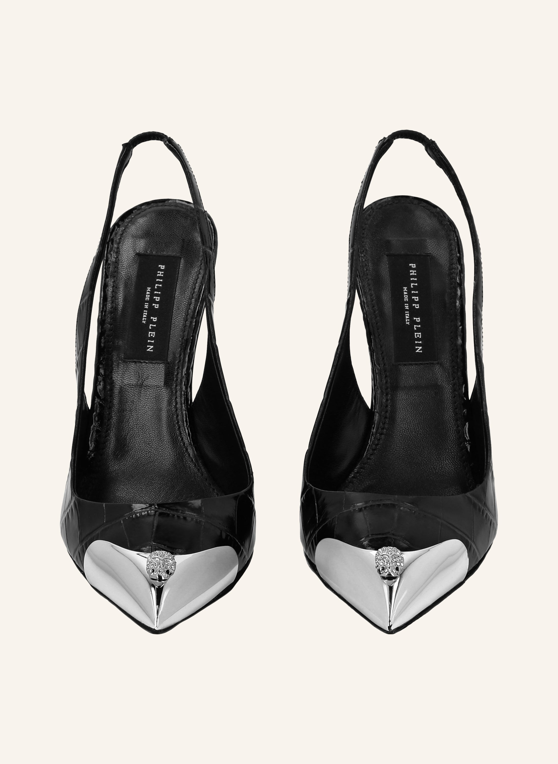 Slingback shoes SKULL