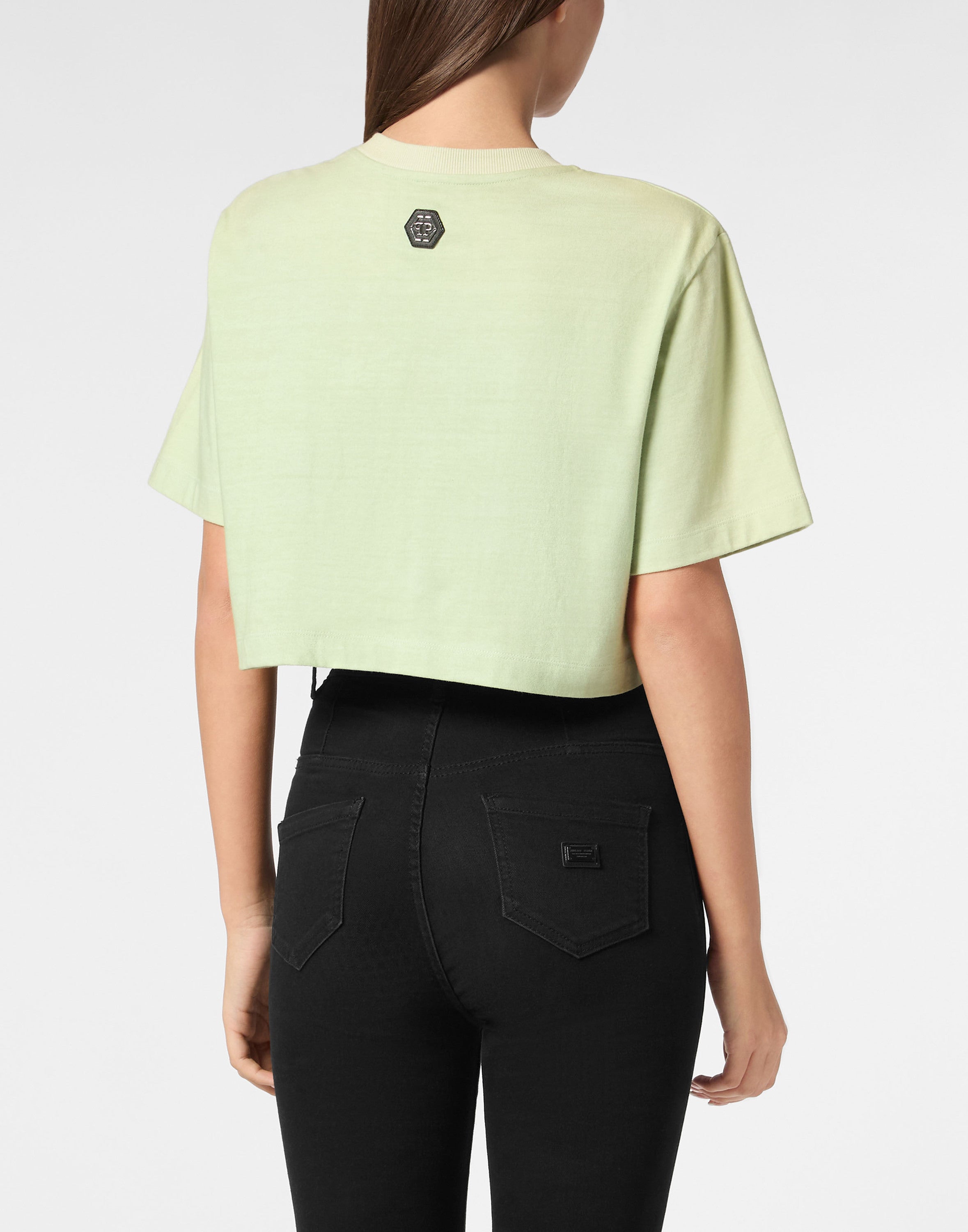 T-shirt Crop Plein Car