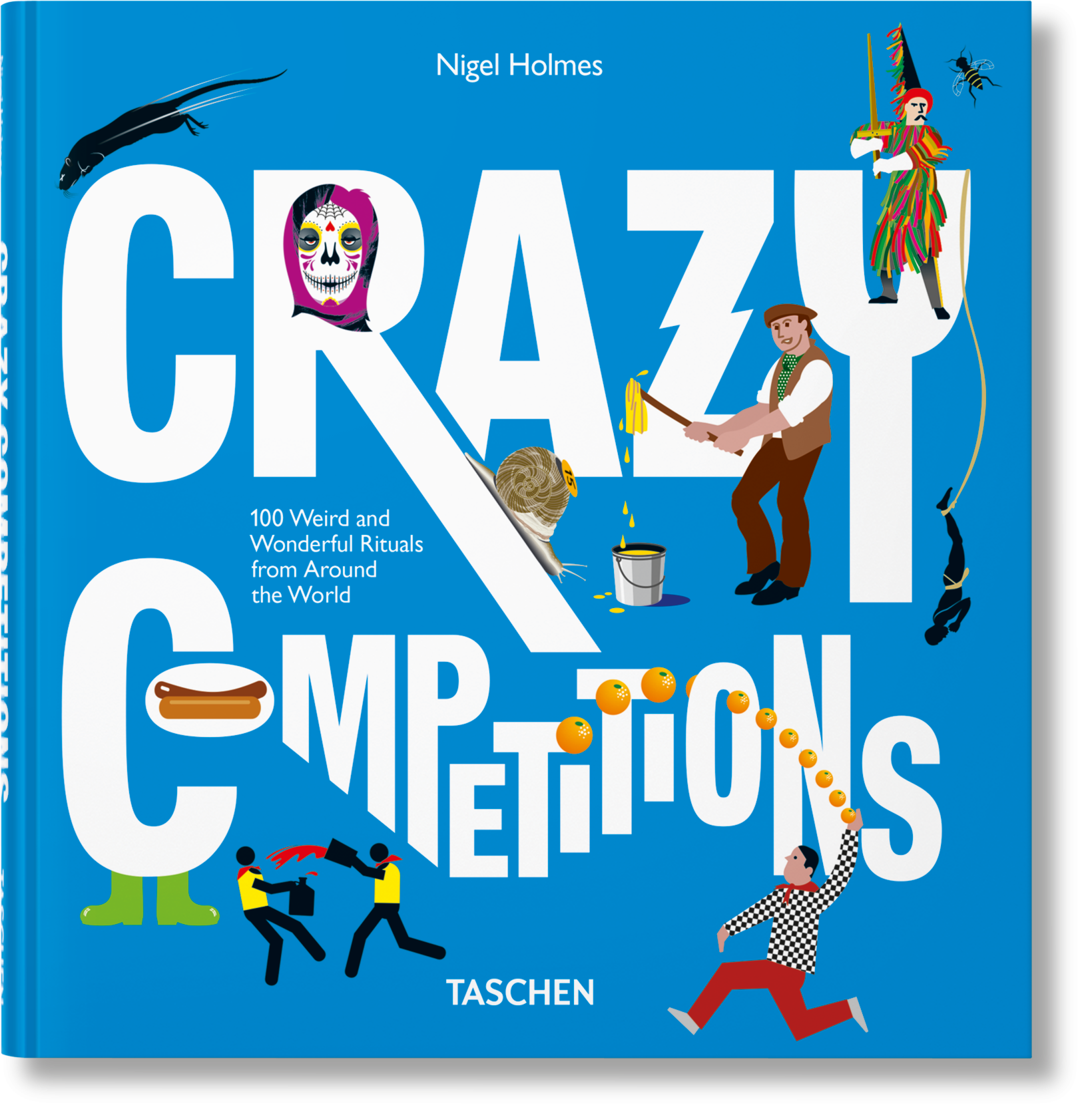 Taschen-Crazy Competitions. 100 Weird and Wonderful Rituals from Around the World (English)-Graphic Design-Black-Deal-Outlet-by-ARCHIVIST