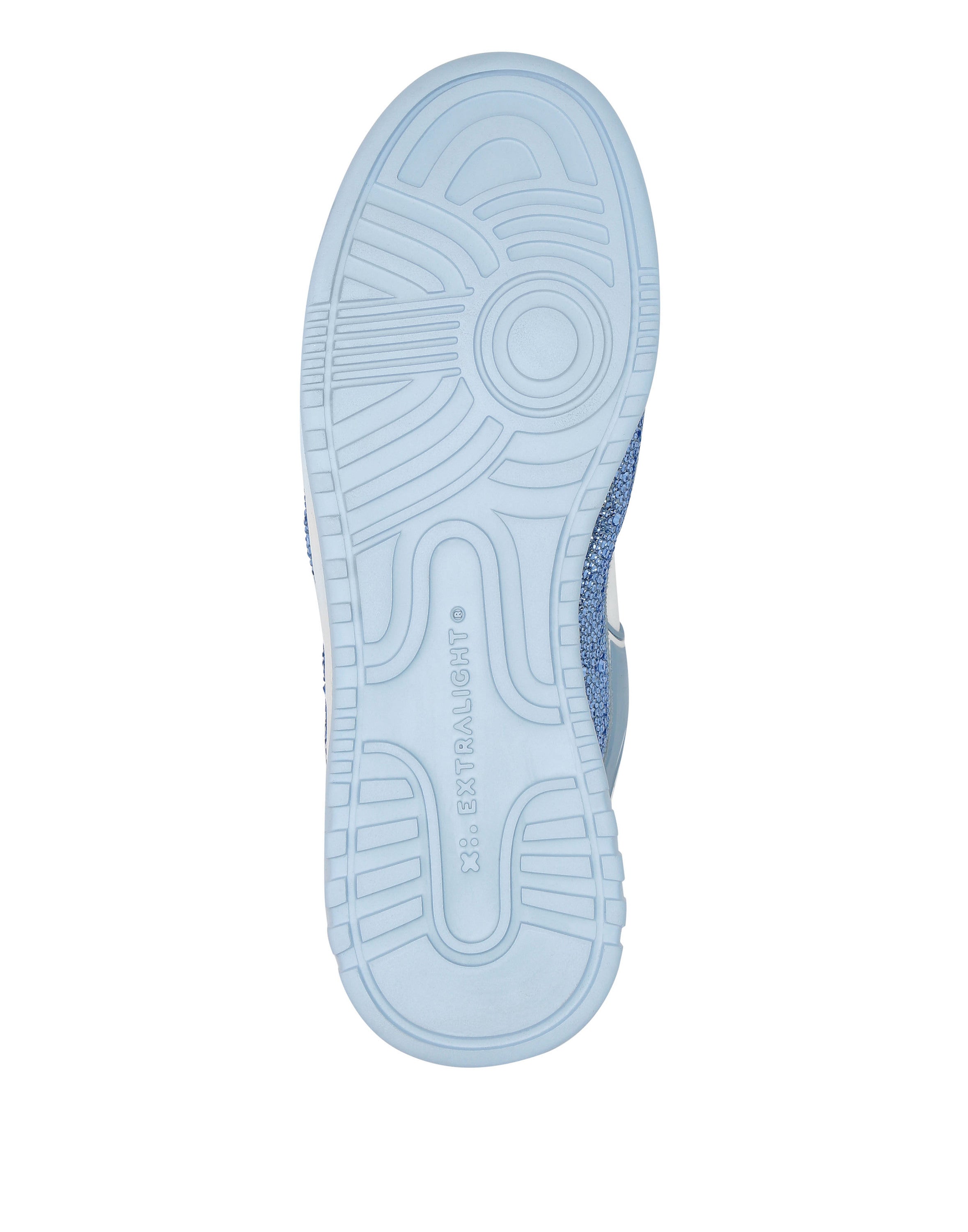 Mix Leather Lo-Top Sneakers Strass Hexagon