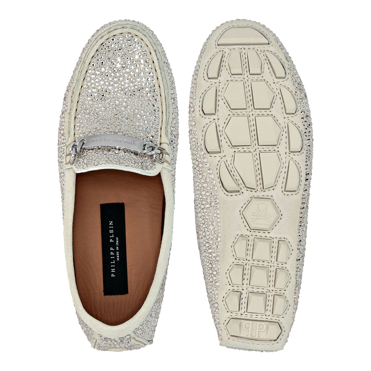 Suede Strass Moccasin