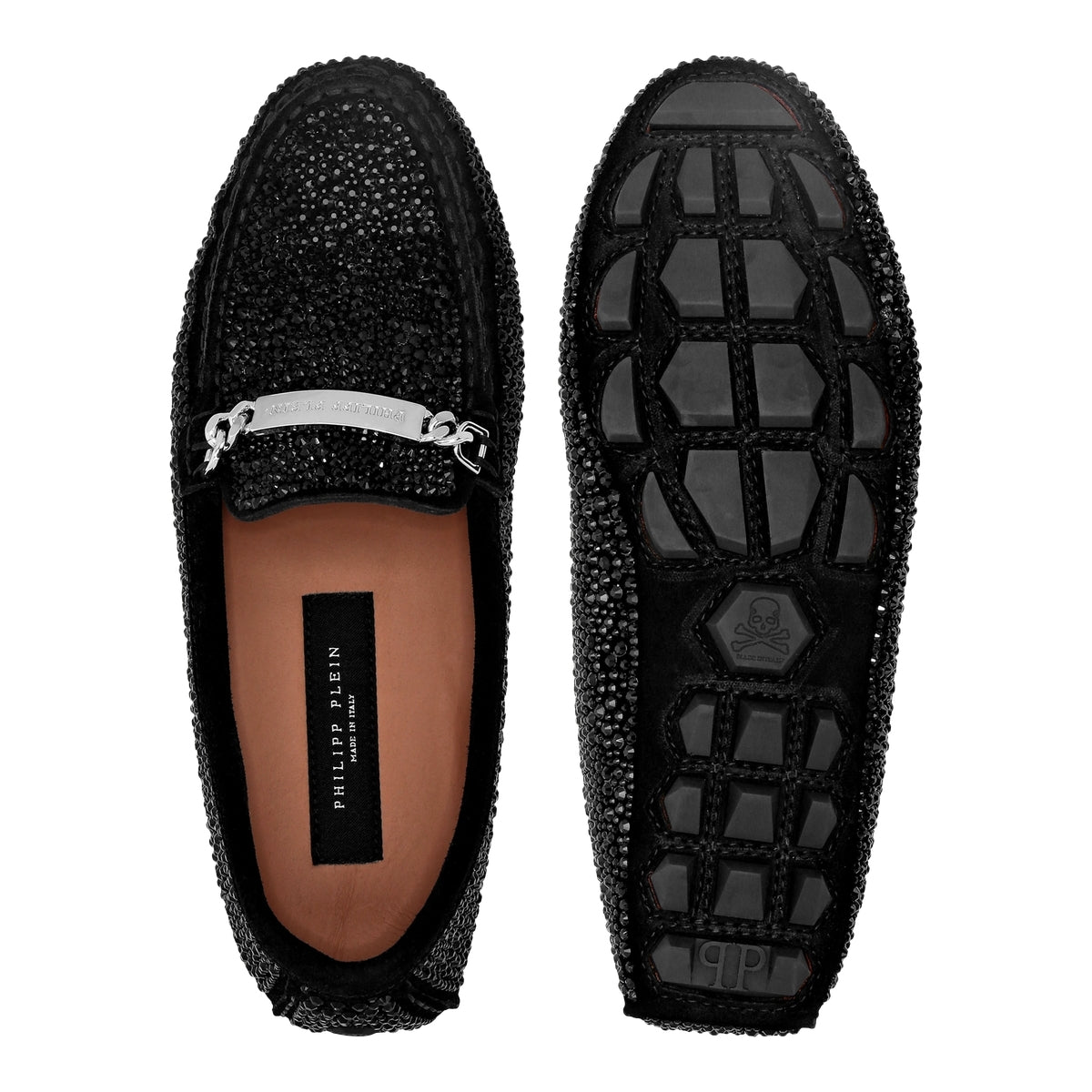 Suede Strass Moccasin