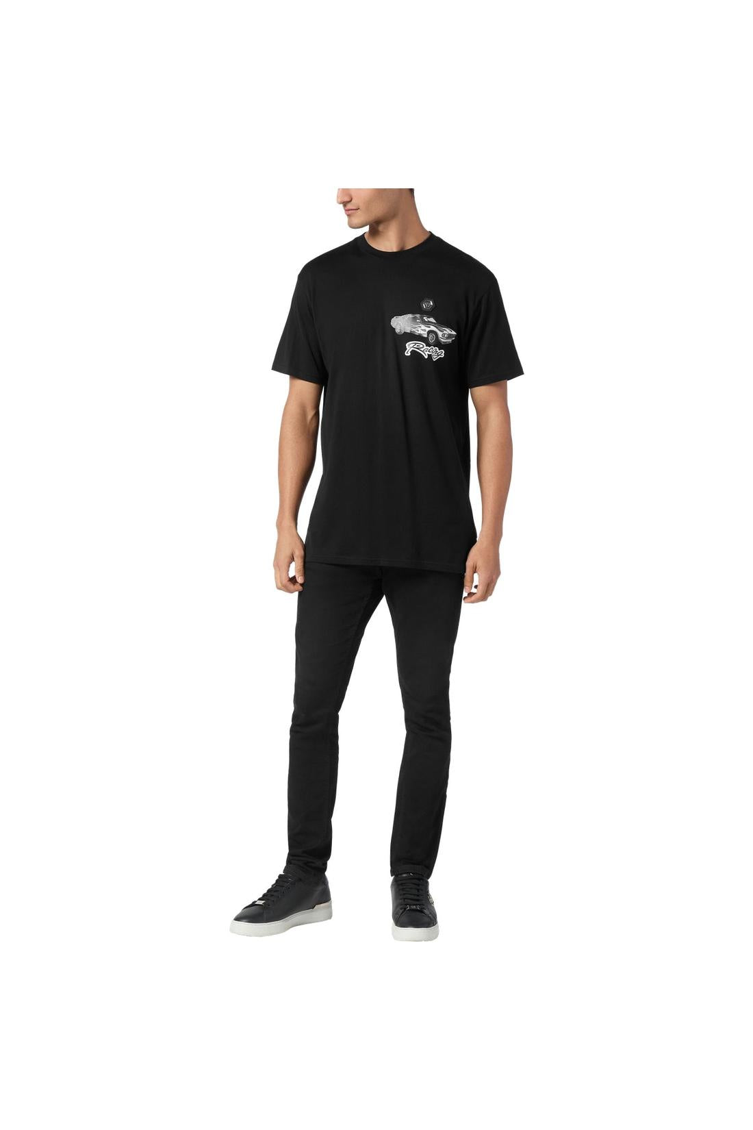 Philipp Plein Jersey T-shirt Round Neck SS Cars Racing, Shirts