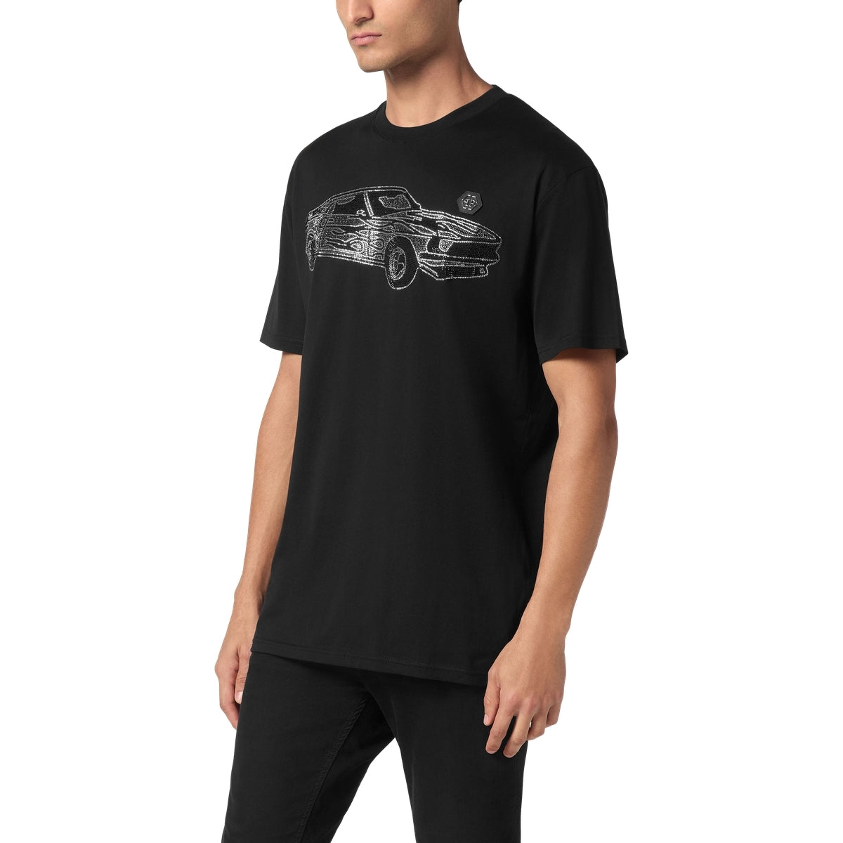 Jersey T-shirt Round Neck SS Strass Cars Racing