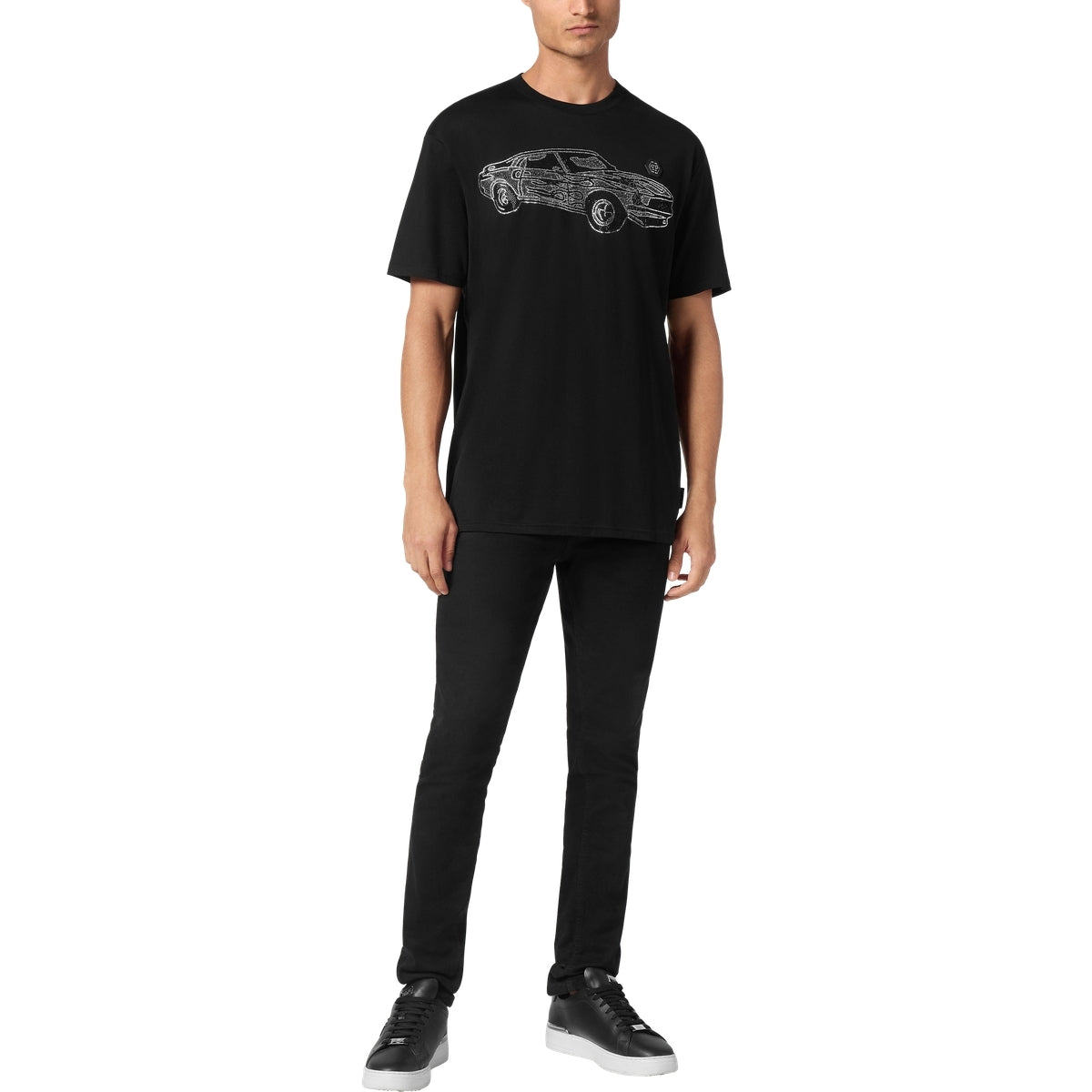 Jersey T-shirt Round Neck SS Strass Cars Racing