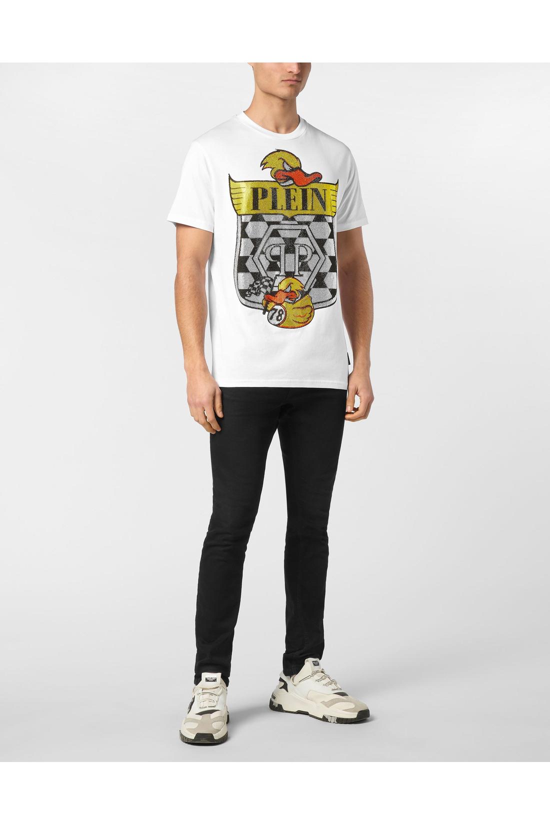 Philipp Plein T-shirt Round Neck SS Tee Duck 1978, Shirts