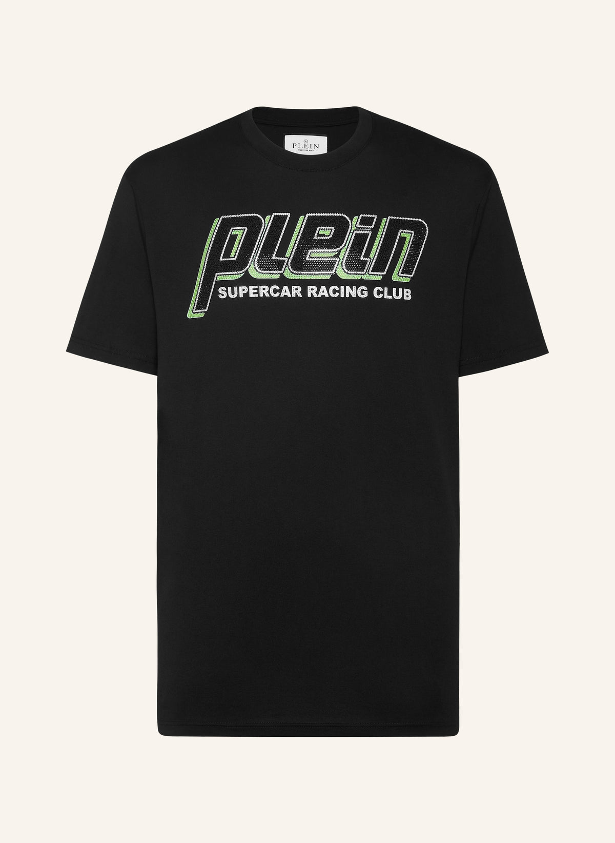 Philipp Plein Jersey T-shirt Round Neck SS Strass Racing Club, Shirts
