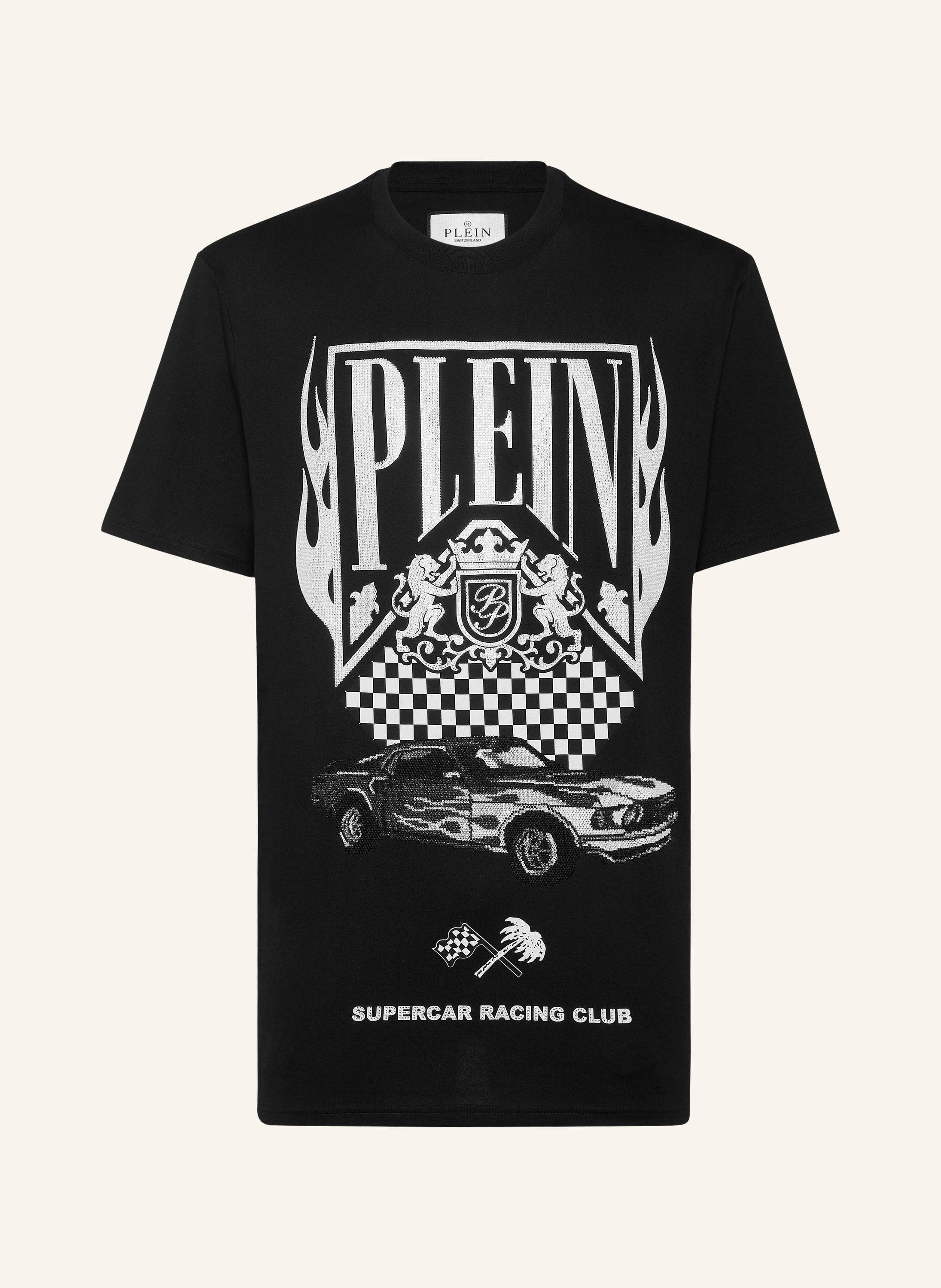 Jersey T-shirt Round Neck SS Strass Flame Racing