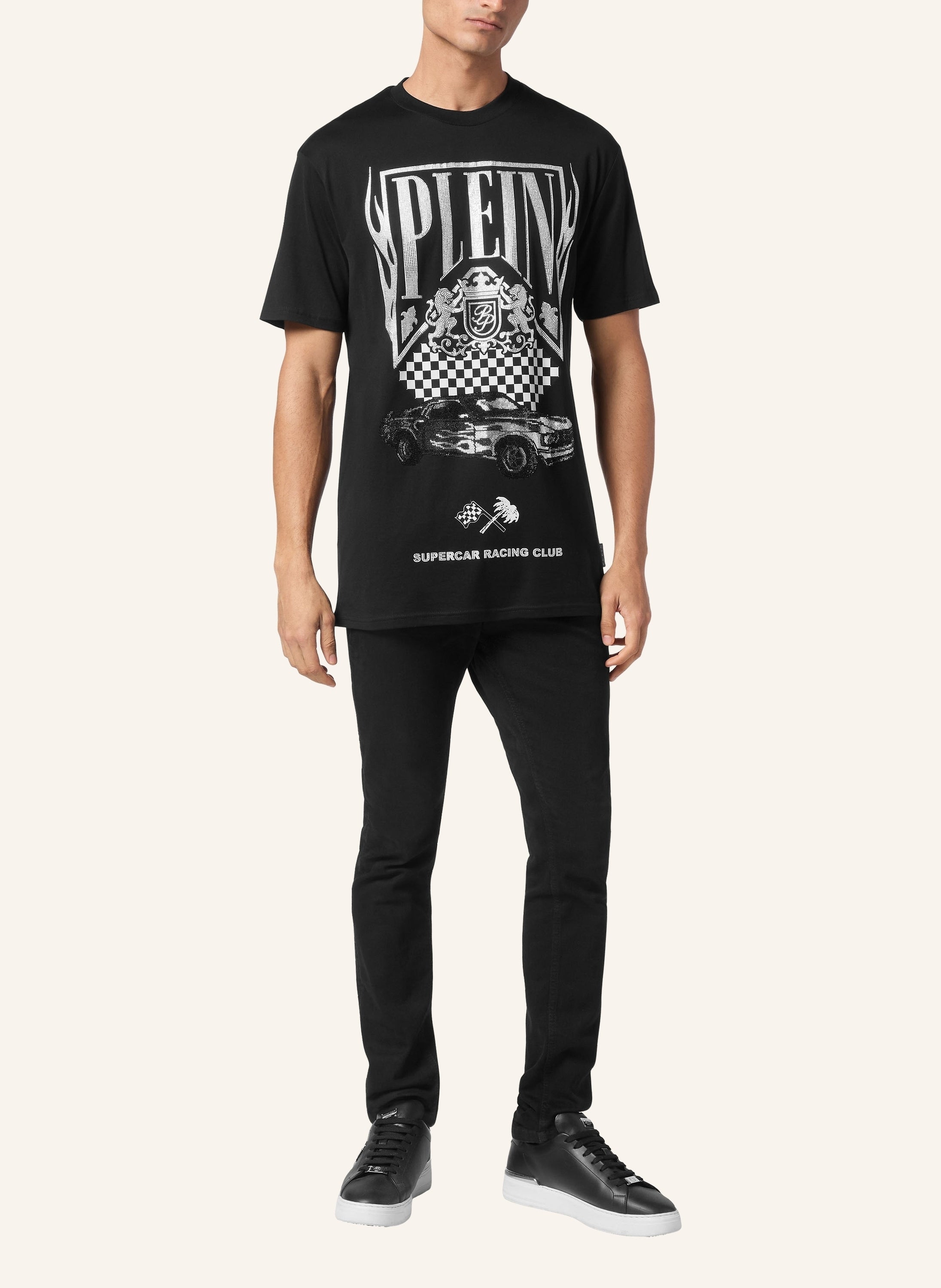 Jersey T-shirt Round Neck SS Strass Flame Racing