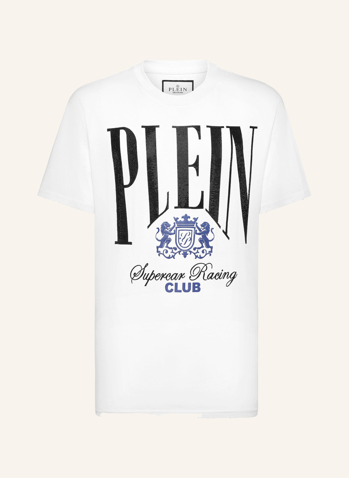 Philipp Plein Jersey T-shirt Round Neck SS Strass Cars Racing, Shirts